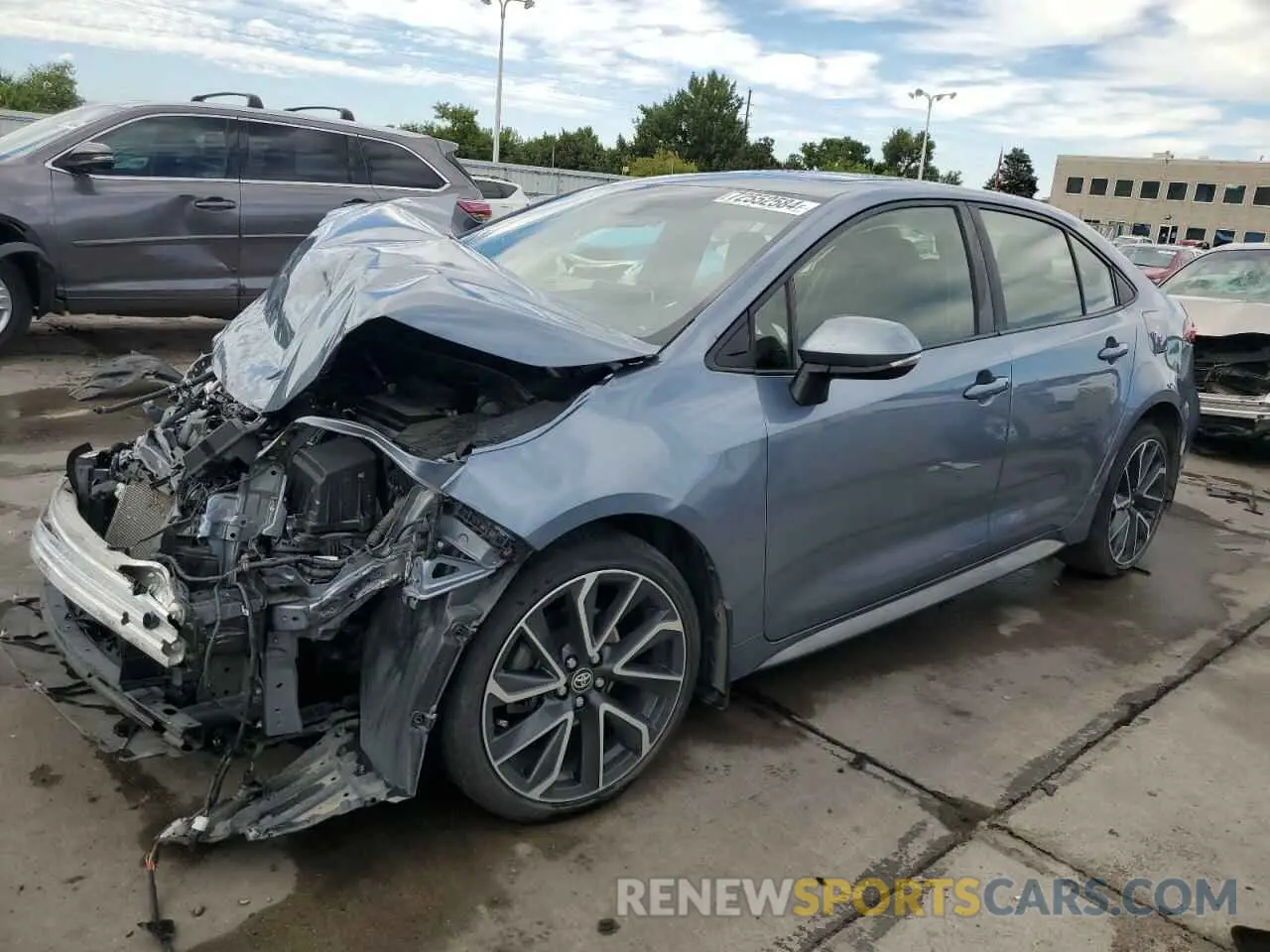 1 Photograph of a damaged car JTDT4RCE5LJ029554 TOYOTA COROLLA 2020
