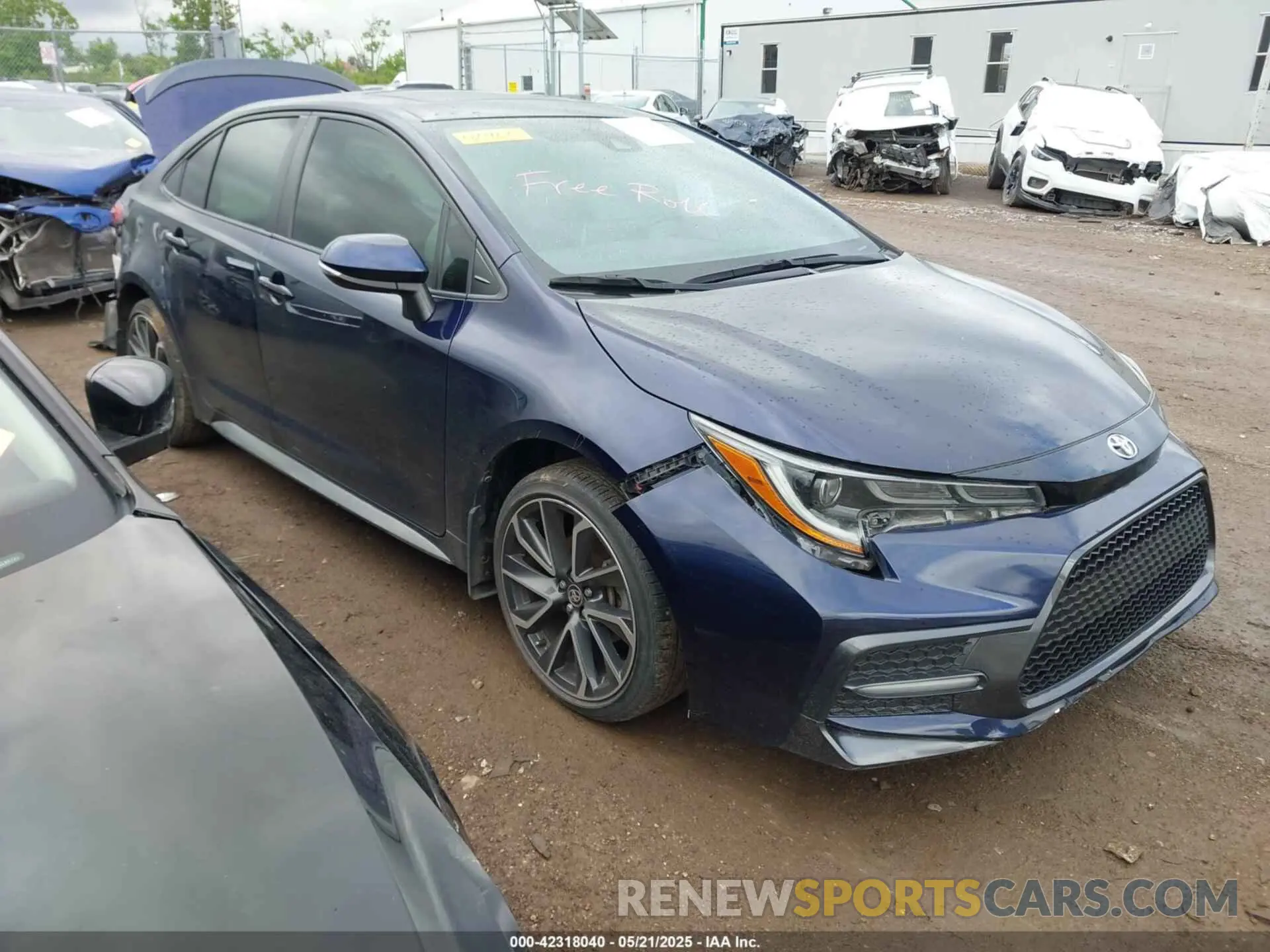 1 Photograph of a damaged car JTDT4RCE6LJ024685 TOYOTA COROLLA 2020