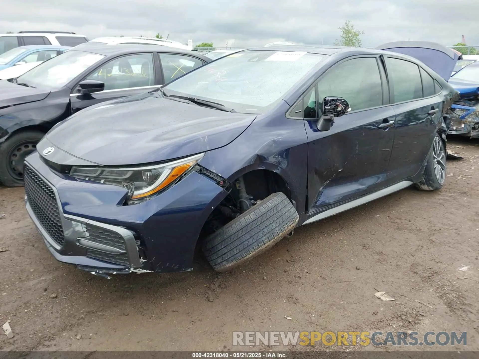 2 Photograph of a damaged car JTDT4RCE6LJ024685 TOYOTA COROLLA 2020