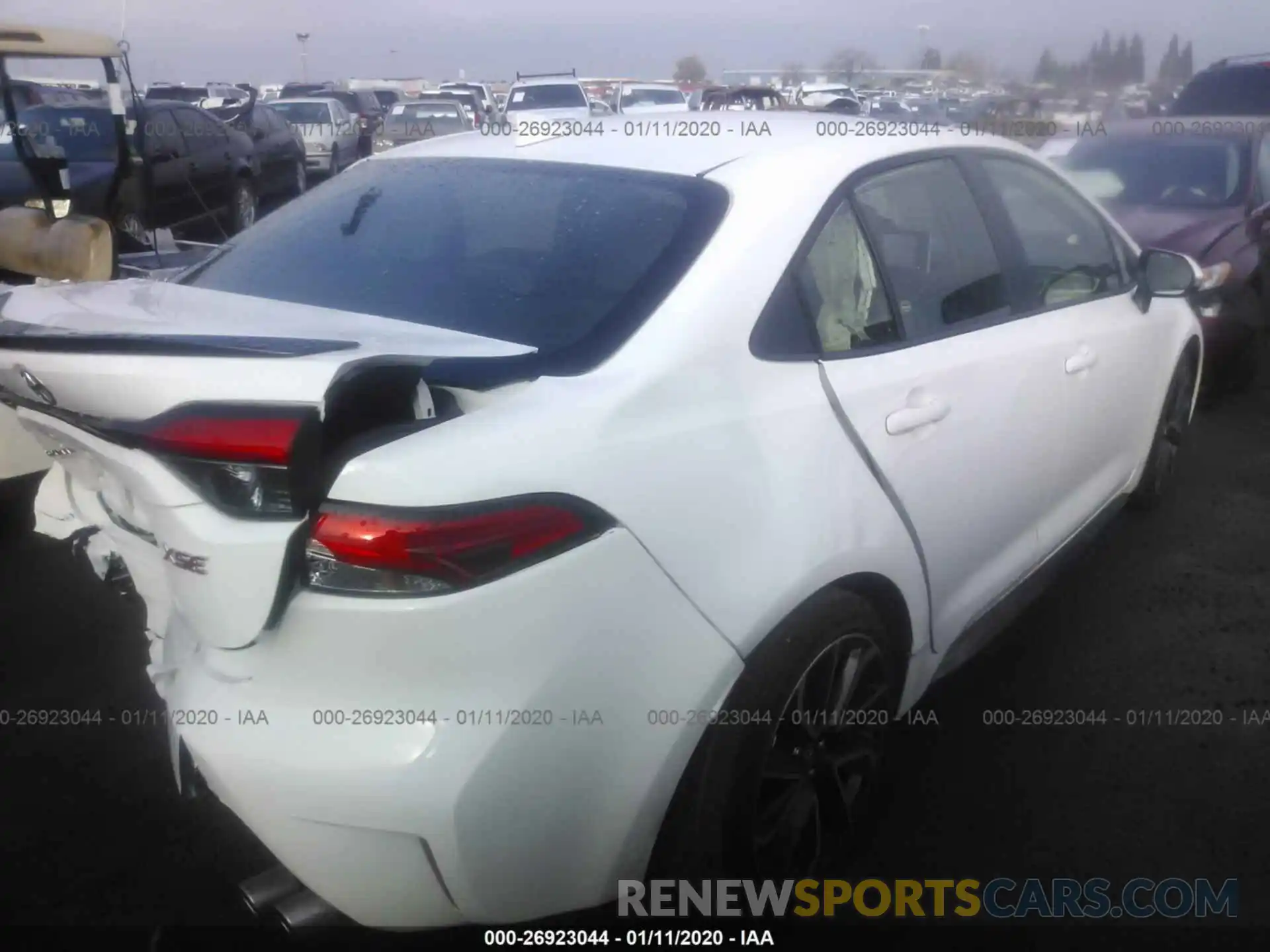 4 Photograph of a damaged car JTDT4RCE6LJ025576 TOYOTA COROLLA 2020