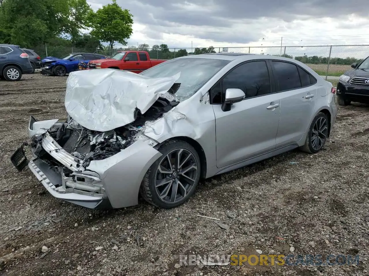 1 Photograph of a damaged car JTDT4RCE7LJ004025 TOYOTA COROLLA 2020