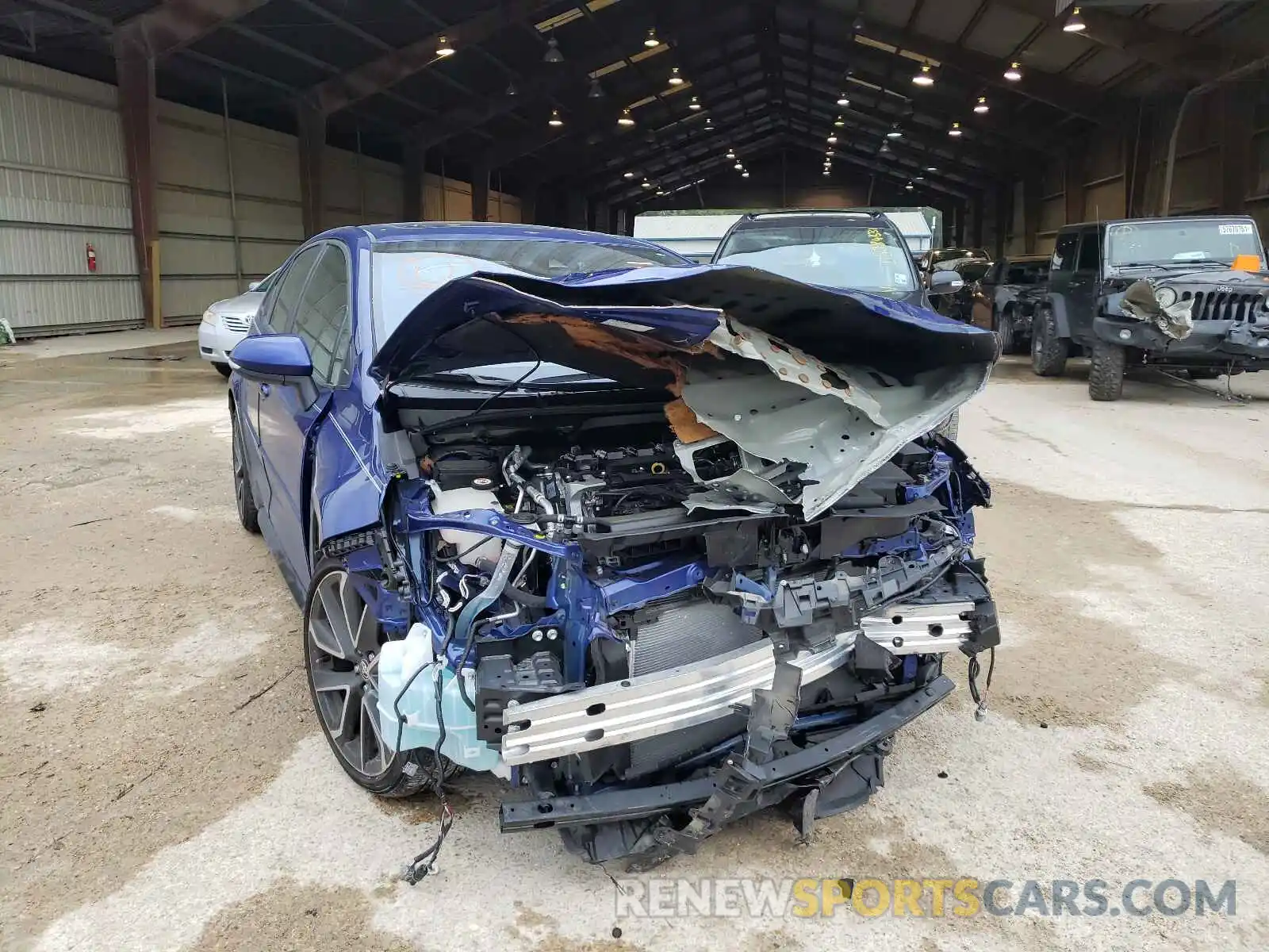 1 Photograph of a damaged car JTDT4RCE8LJ011405 TOYOTA COROLLA 2020