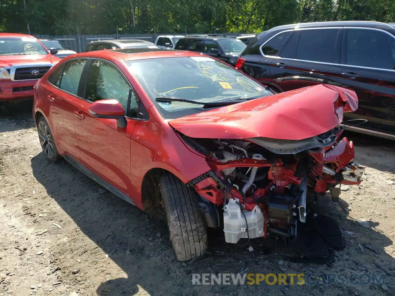 1 Photograph of a damaged car JTDT4RCE8LJ033534 TOYOTA COROLLA 2020