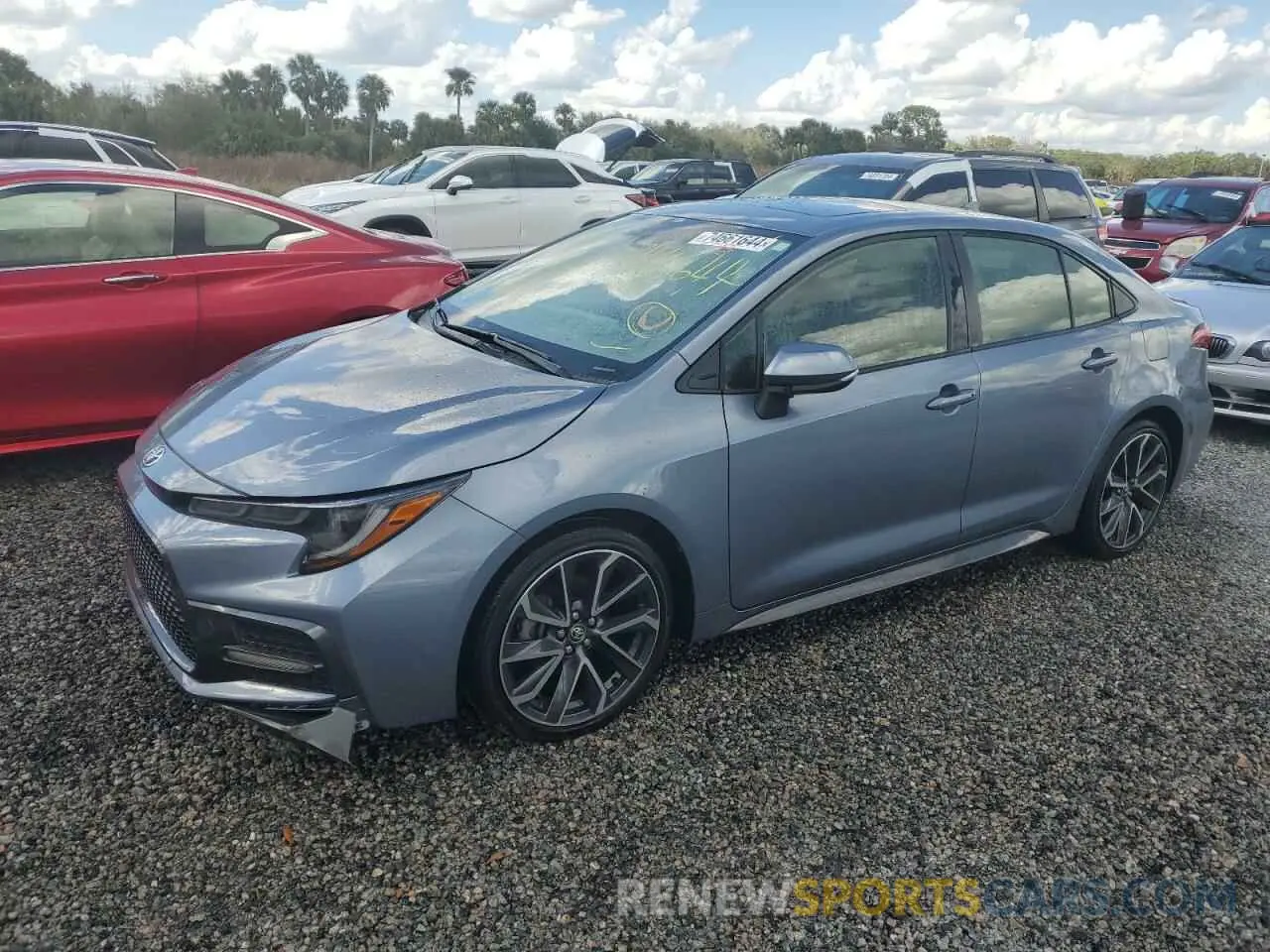 1 Photograph of a damaged car JTDT4RCE9LJ030707 TOYOTA COROLLA 2020