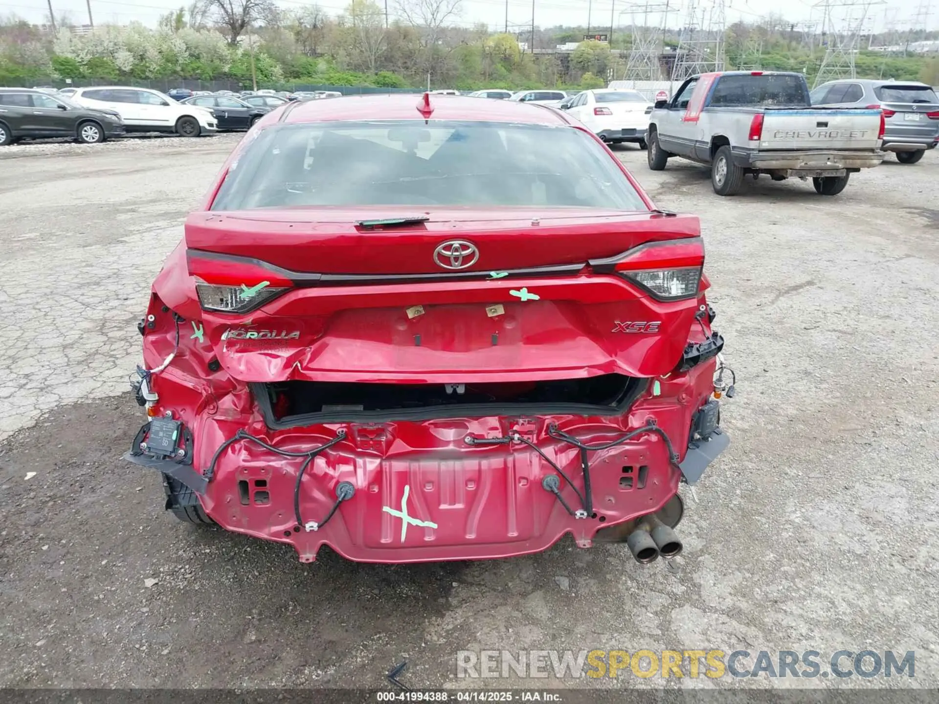 17 Photograph of a damaged car JTDT4RCE9LJ036653 TOYOTA COROLLA 2020