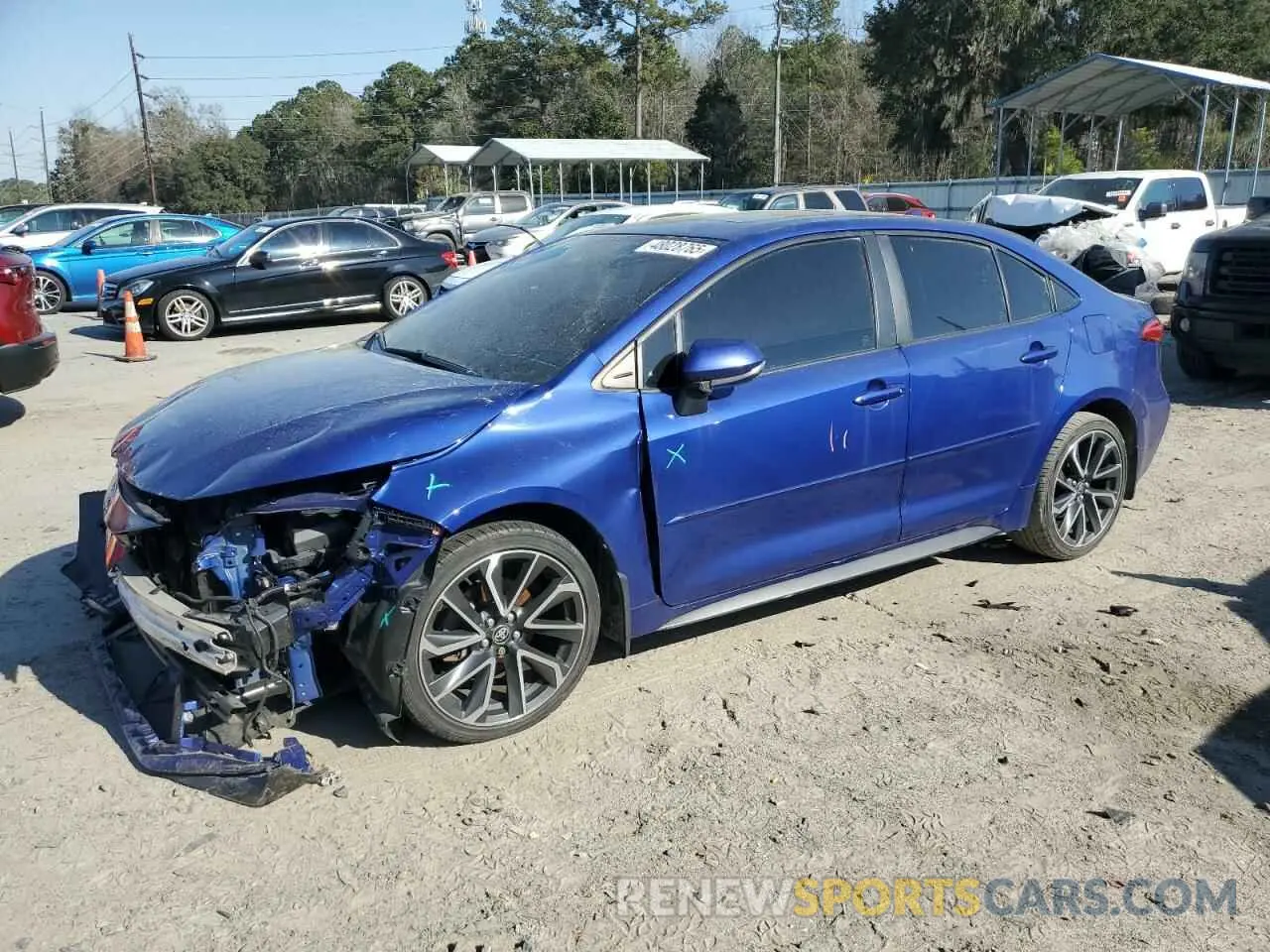 1 Photograph of a damaged car JTDT4RCEXLJ010529 TOYOTA COROLLA 2020