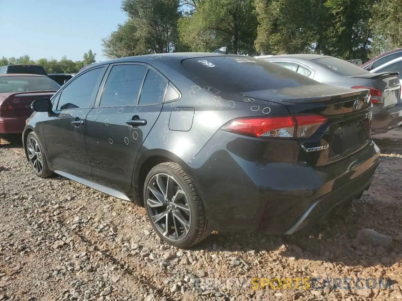 2 Photograph of a damaged car JTDT4RCEXLJ013396 TOYOTA COROLLA 2020