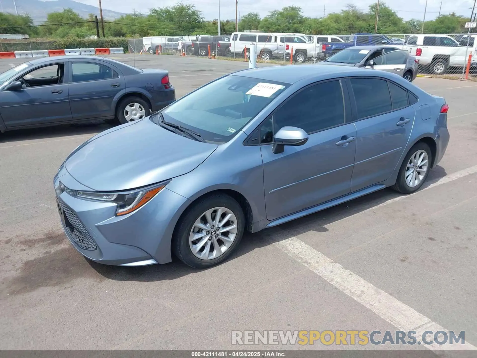 2 Photograph of a damaged car JTDVPRAE0LJ078776 TOYOTA COROLLA 2020