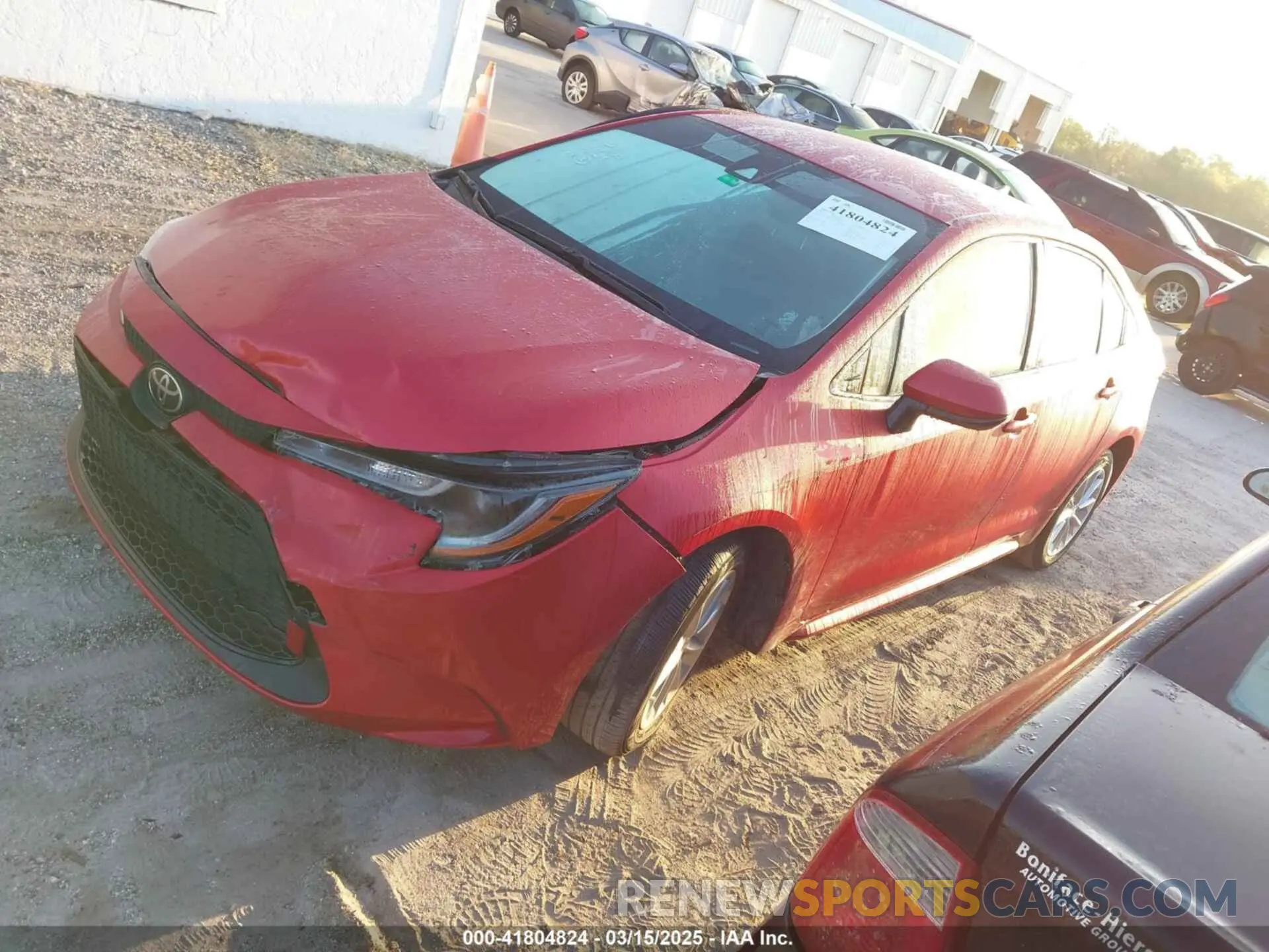 2 Photograph of a damaged car JTDVPRAE0LJ116538 TOYOTA COROLLA 2020