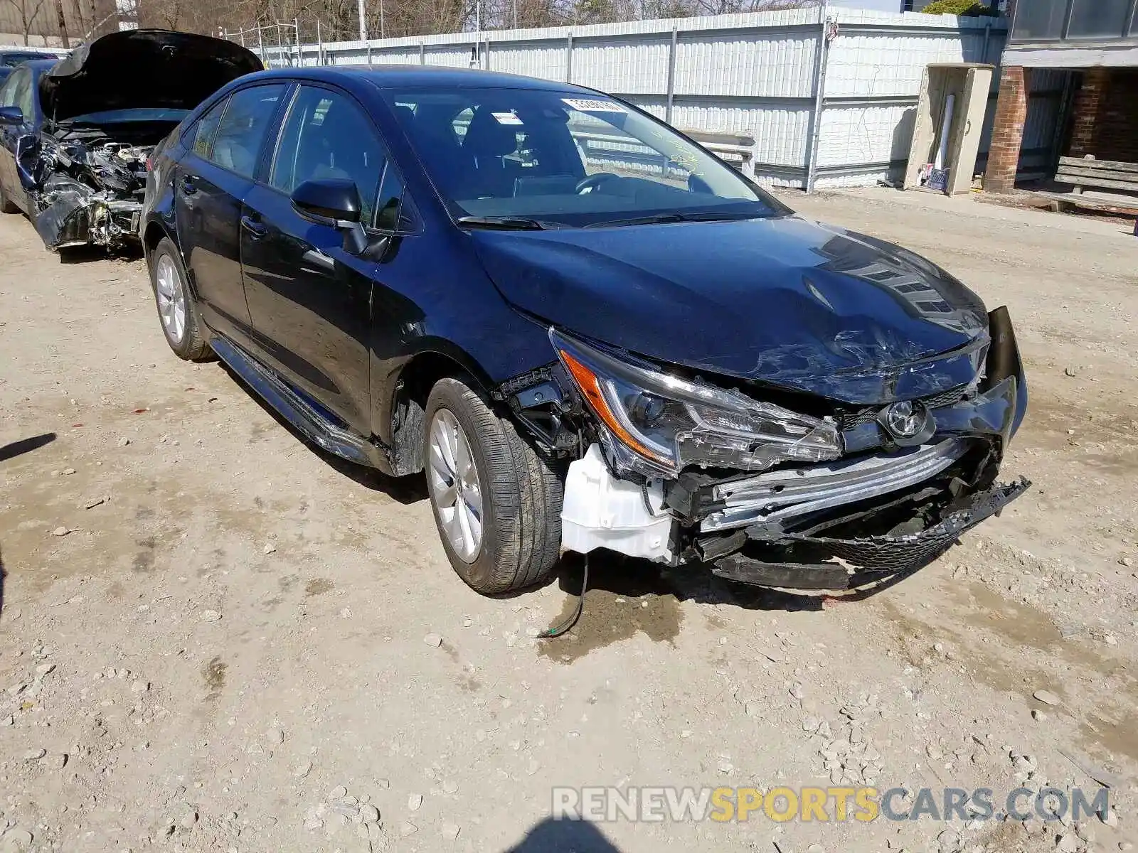 1 Photograph of a damaged car JTDVPRAE1LJ075174 TOYOTA COROLLA 2020