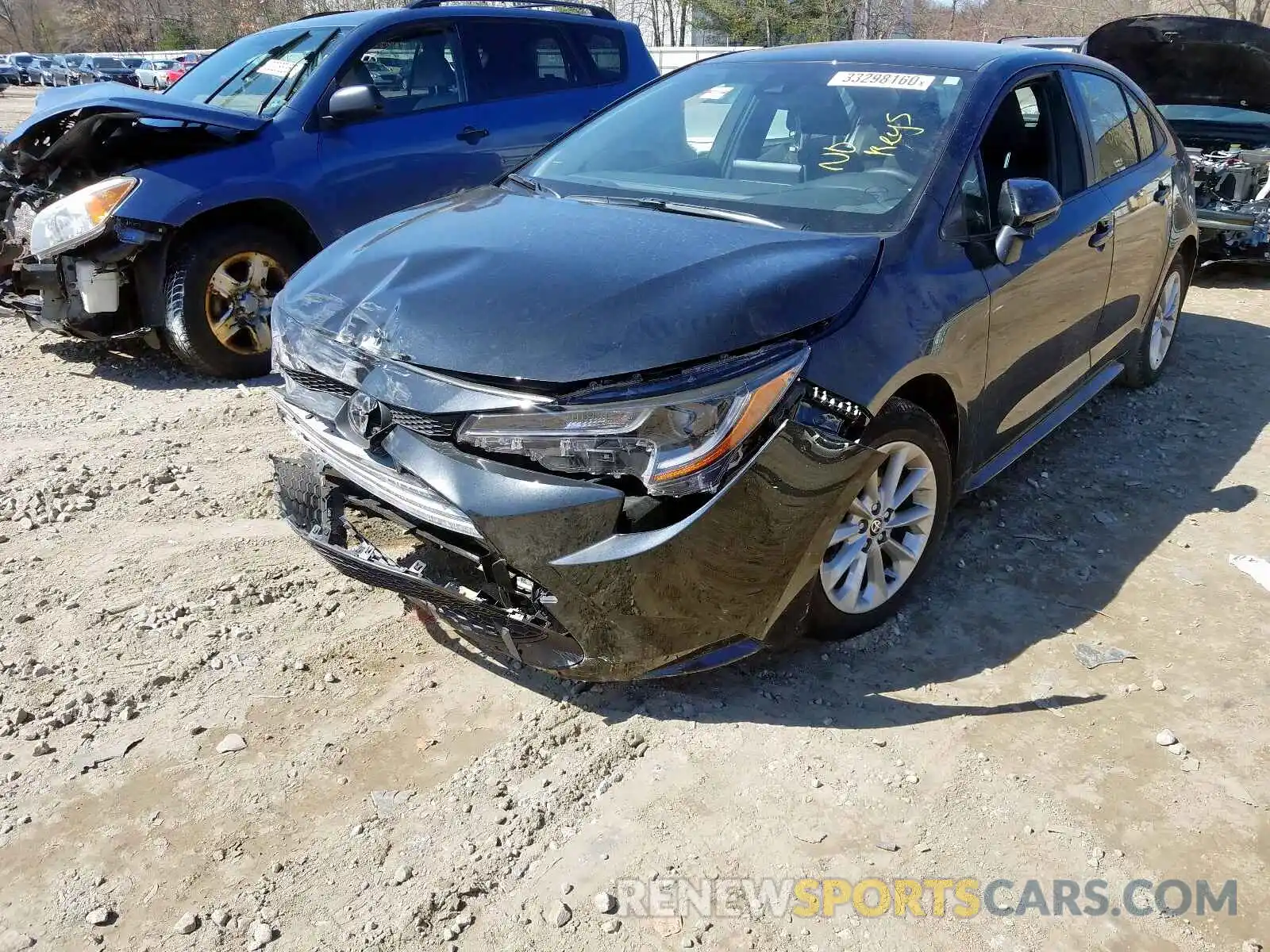 2 Photograph of a damaged car JTDVPRAE1LJ075174 TOYOTA COROLLA 2020