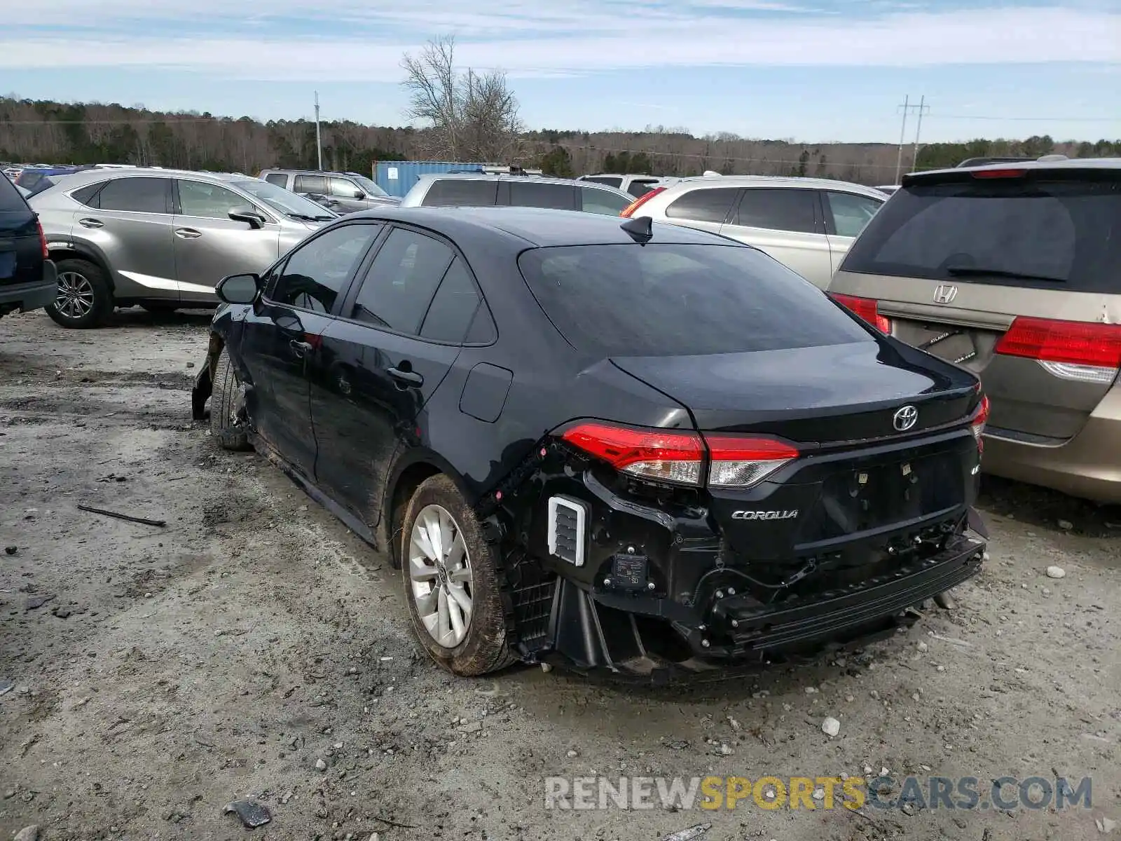 3 Photograph of a damaged car JTDVPRAE1LJ111638 TOYOTA COROLLA 2020