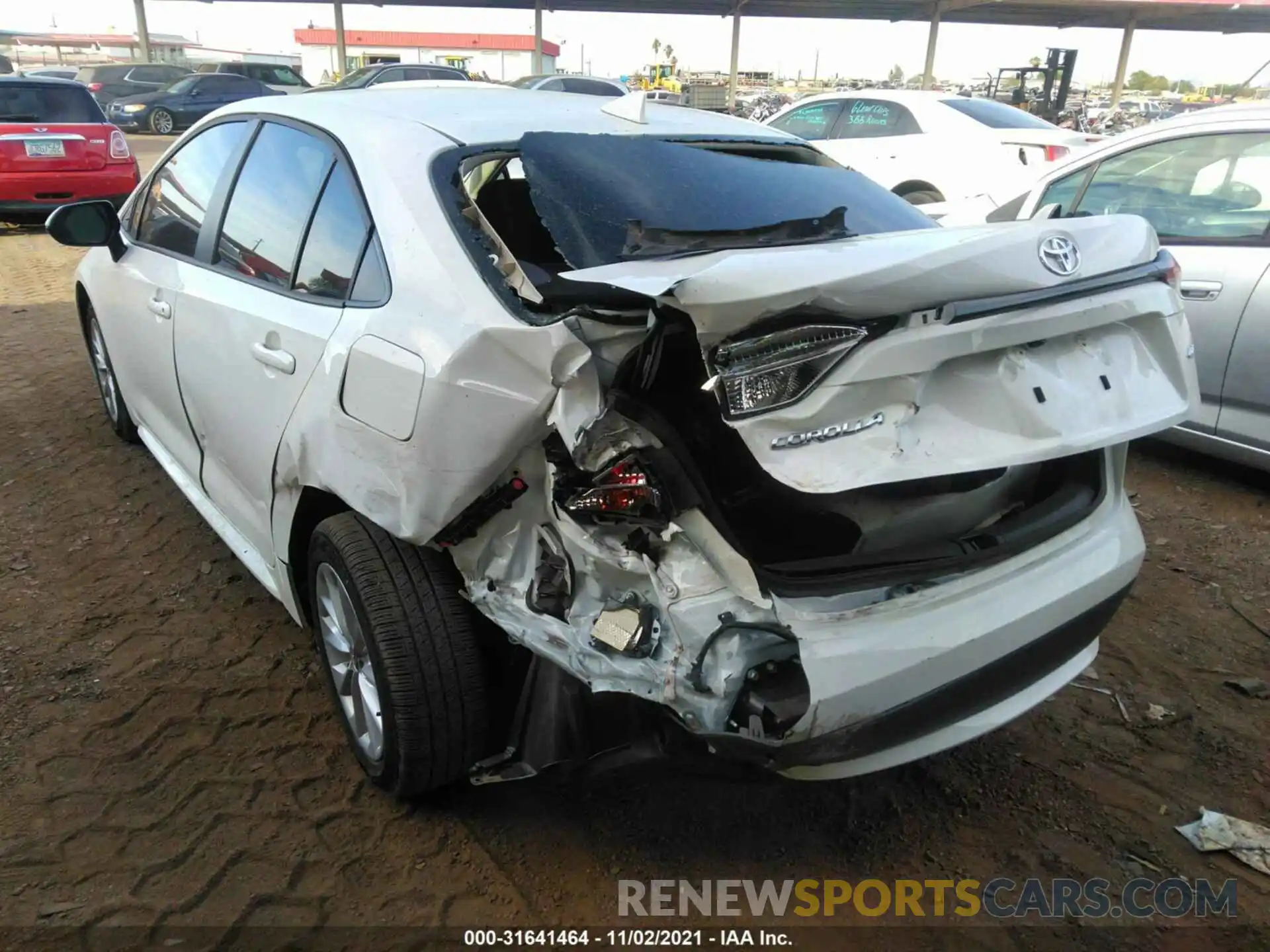 6 Photograph of a damaged car JTDVPRAE4LJ089523 TOYOTA COROLLA 2020