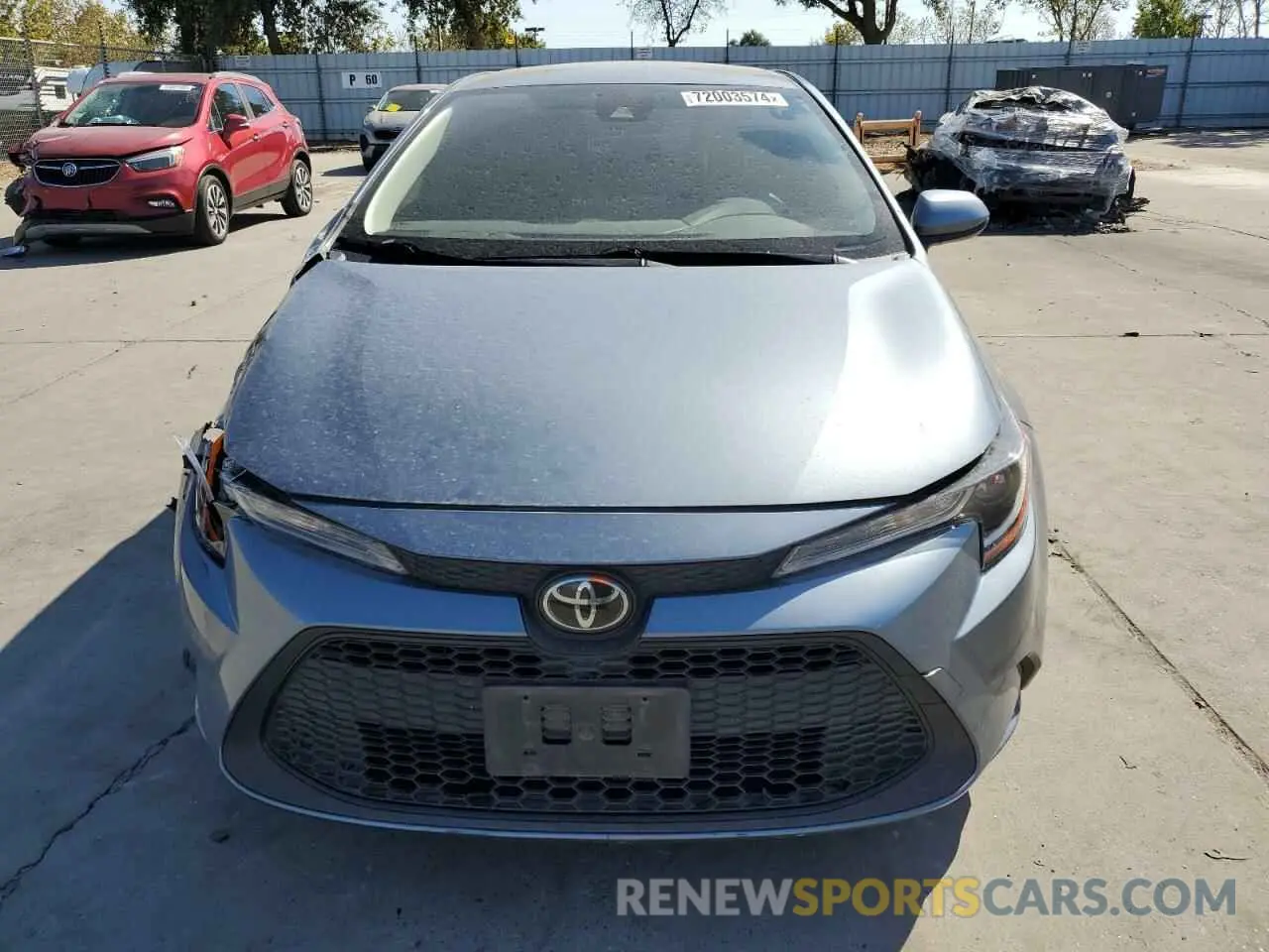 5 Photograph of a damaged car JTDVPRAE4LJ106417 TOYOTA COROLLA 2020