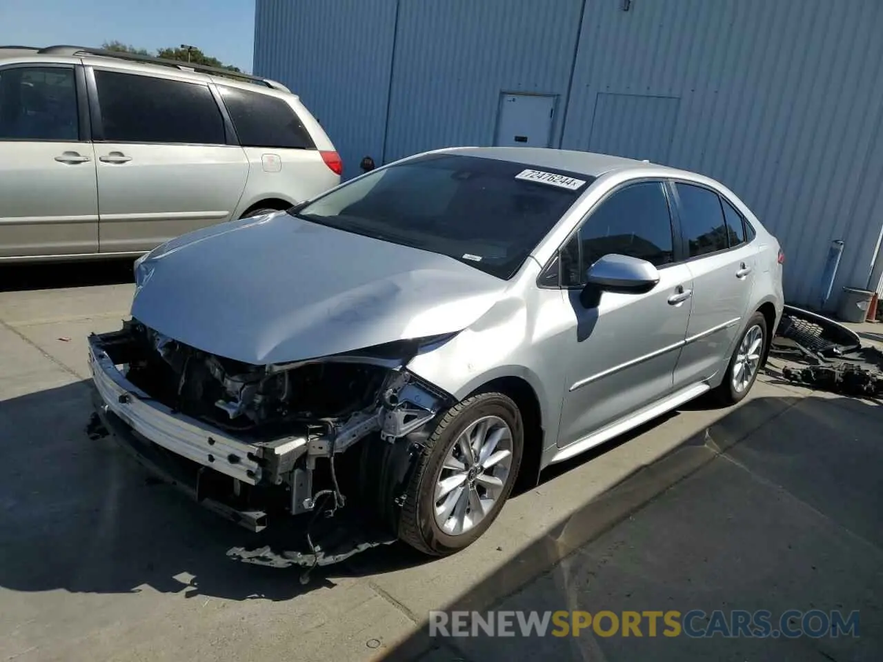 1 Photograph of a damaged car JTDVPRAE6LJ111716 TOYOTA COROLLA 2020