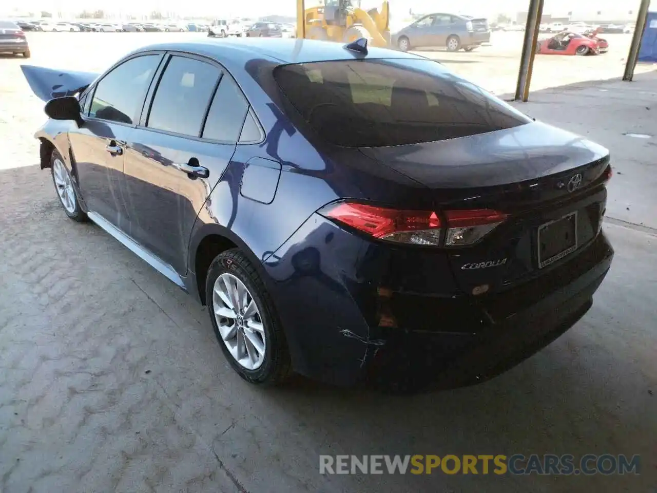 3 Photograph of a damaged car JTDVPRAE7LJ098698 TOYOTA COROLLA 2020