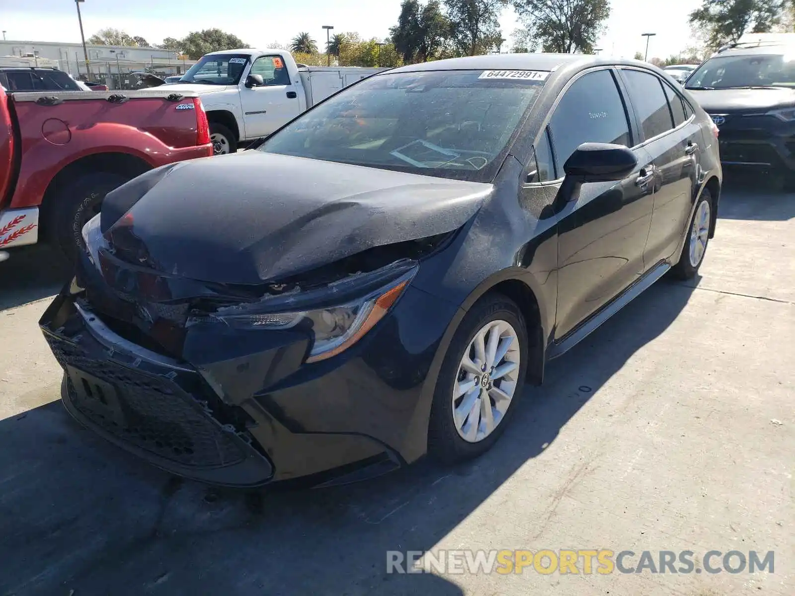 2 Photograph of a damaged car JTDVPRAEXLJ074489 TOYOTA COROLLA 2020