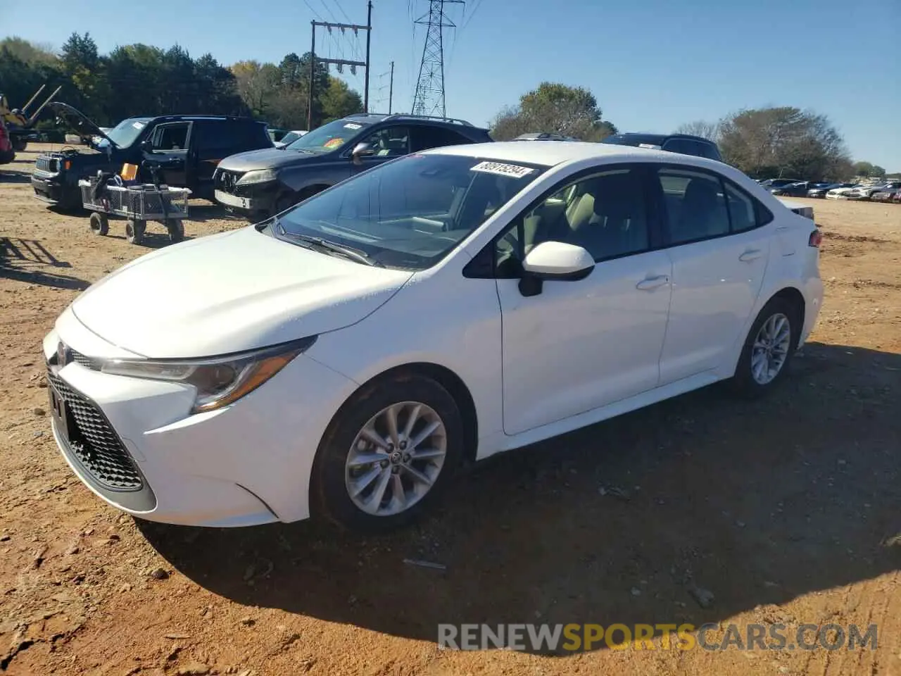 1 Photograph of a damaged car JTDVPRAEXLJ076520 TOYOTA COROLLA 2020