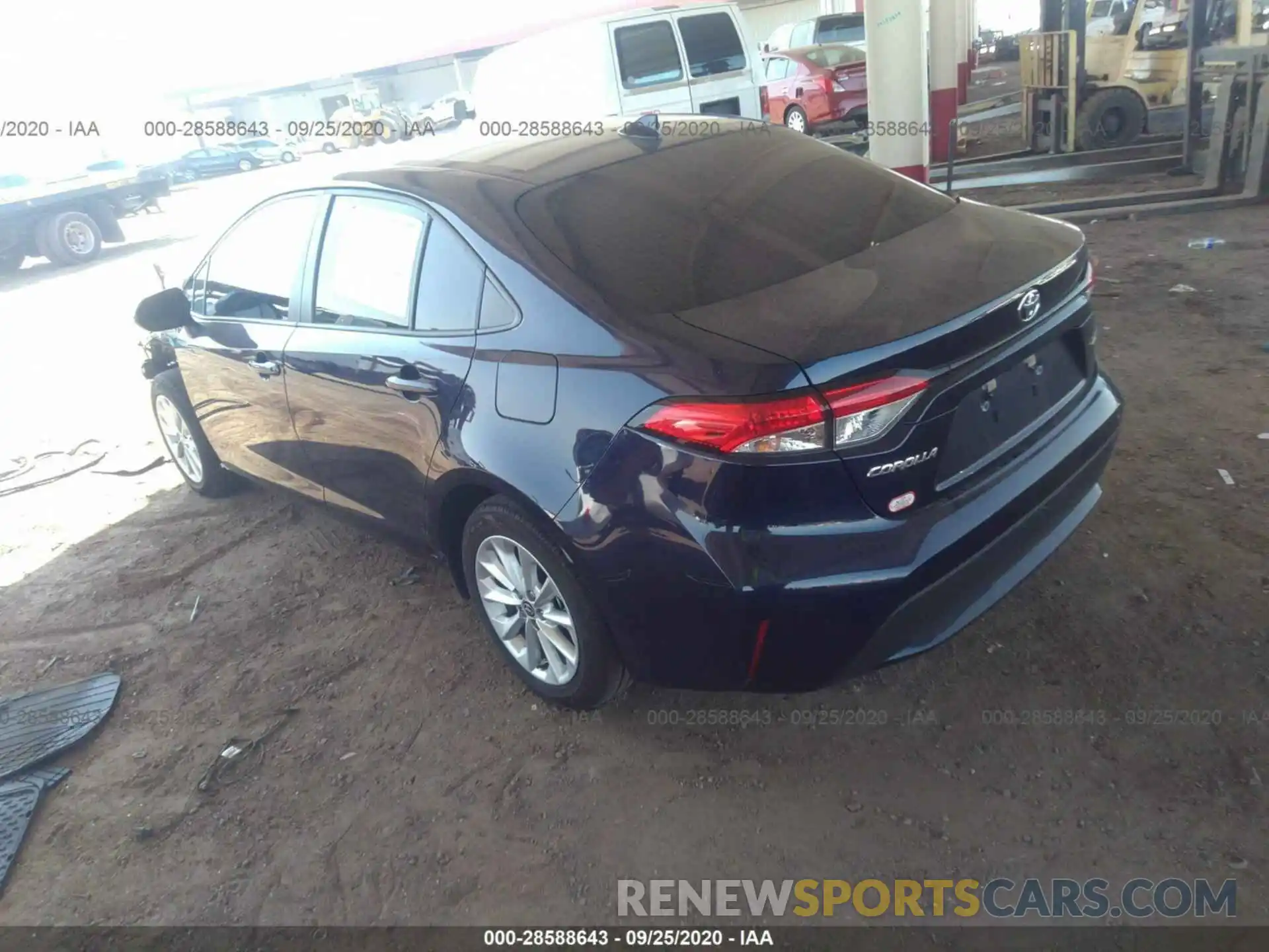 3 Photograph of a damaged car JTDVPRAEXLJ095147 TOYOTA COROLLA 2020