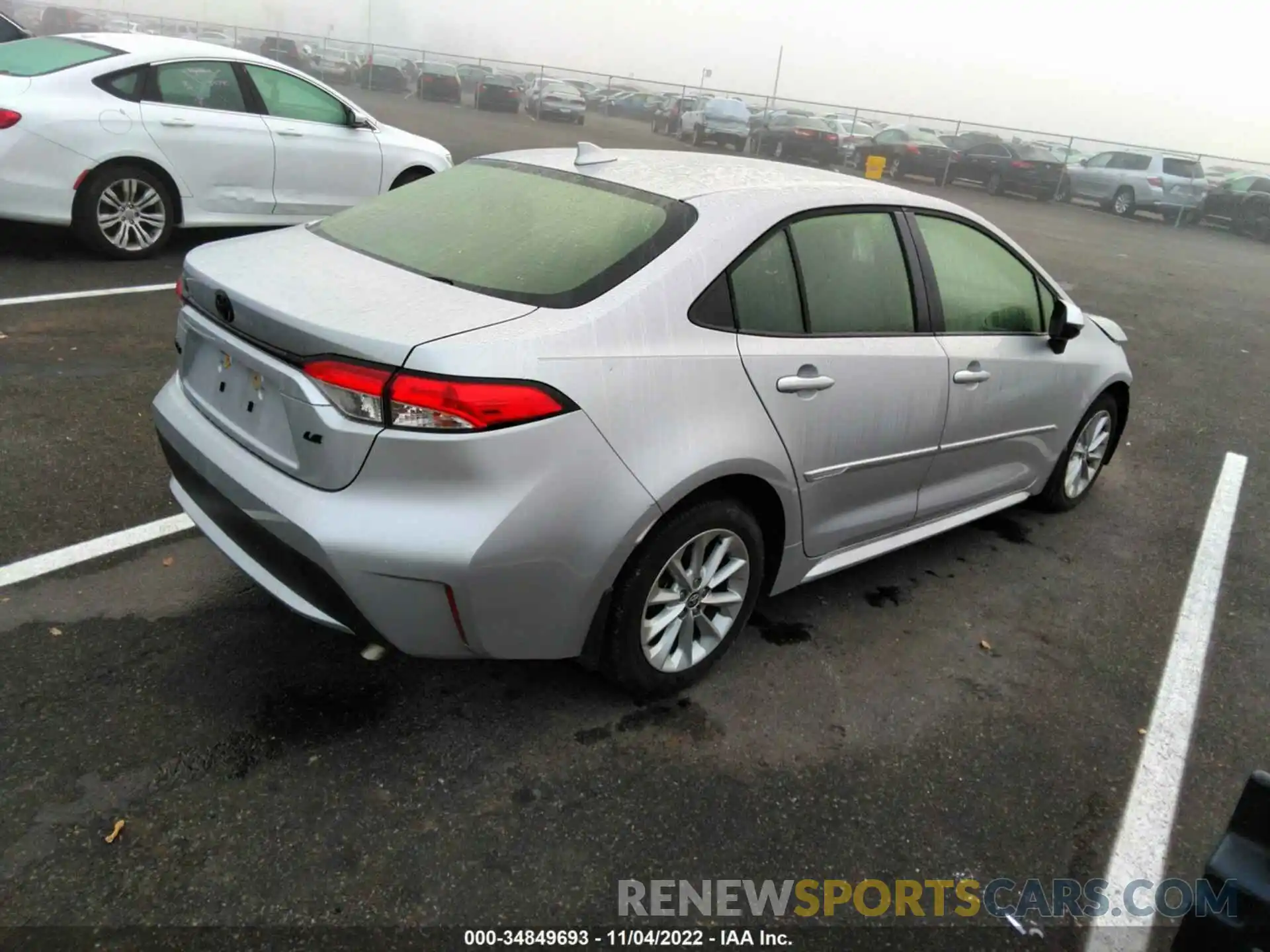 4 Photograph of a damaged car JTDVPRAEXLJ095696 TOYOTA COROLLA 2020