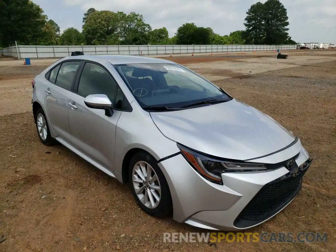 1 Photograph of a damaged car JTDVPRAEXLJ100332 TOYOTA COROLLA 2020