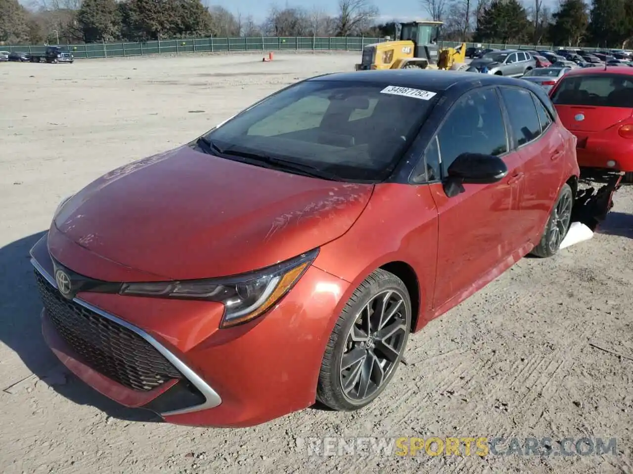 2 Photograph of a damaged car JTNA4RBE2L3087663 TOYOTA COROLLA 2020