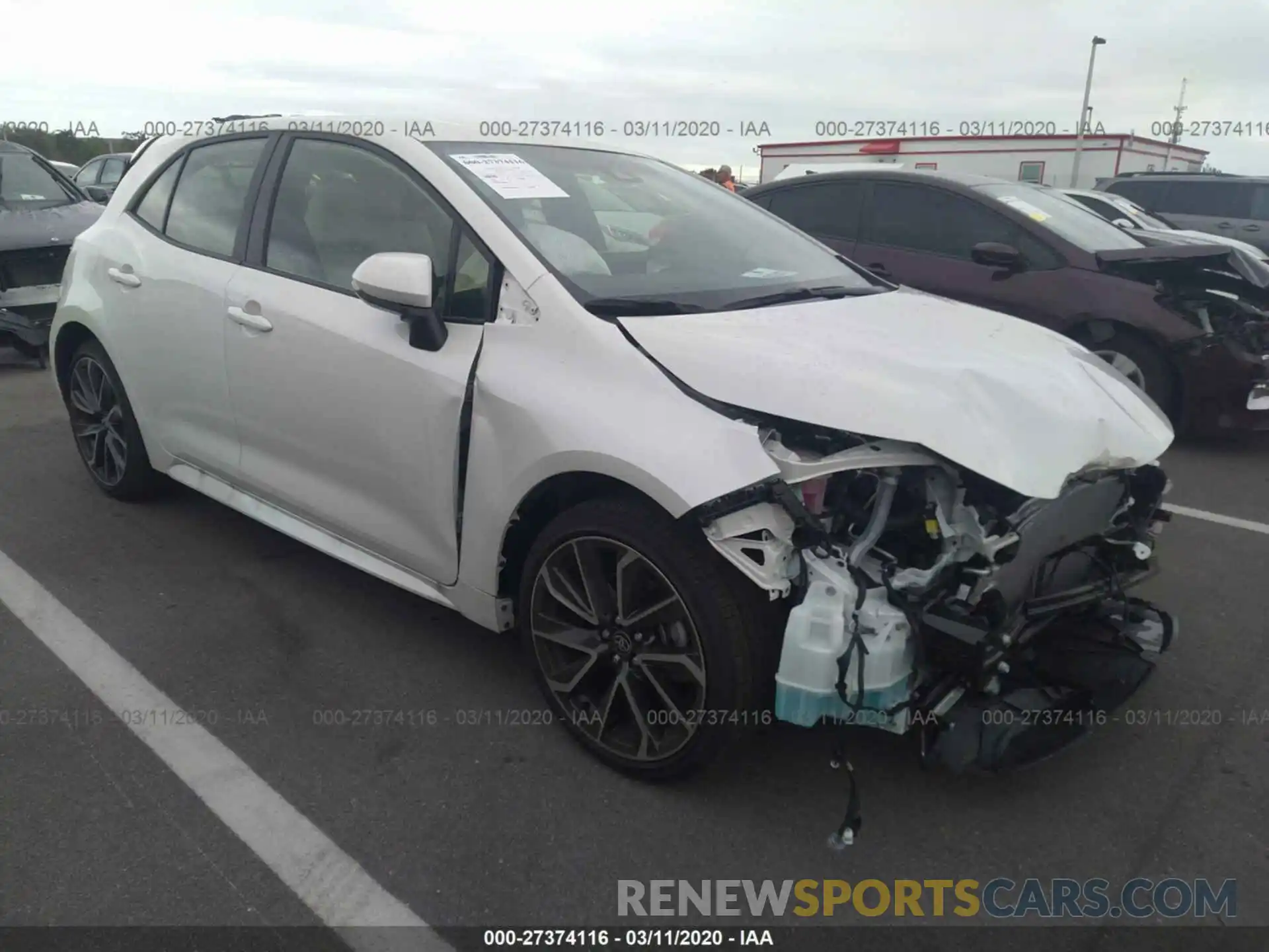 1 Photograph of a damaged car JTNA4RBE4L3082528 TOYOTA COROLLA 2020