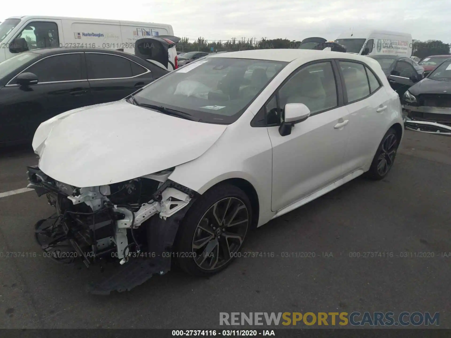 2 Photograph of a damaged car JTNA4RBE4L3082528 TOYOTA COROLLA 2020