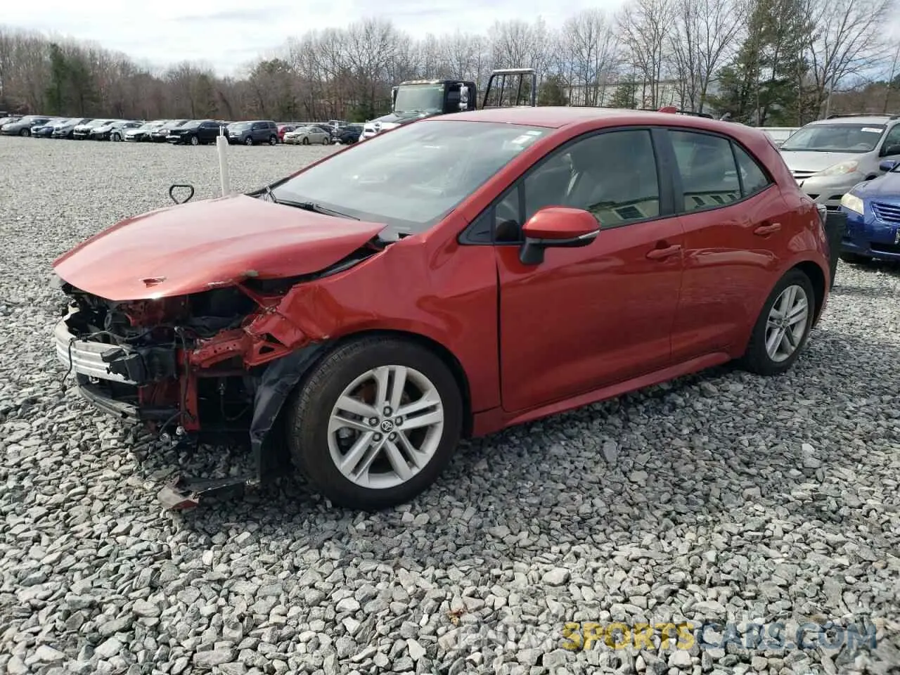 1 Photograph of a damaged car JTNB4RBE4L3074806 TOYOTA COROLLA 2020