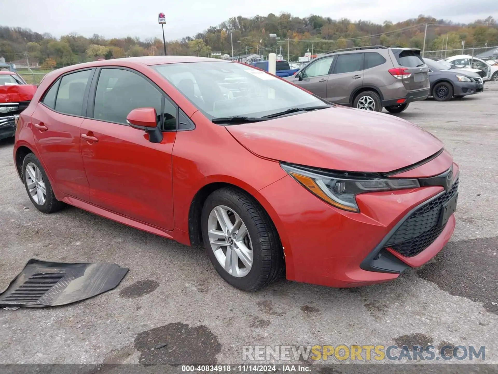 1 Photograph of a damaged car JTND4RBE0L3075069 TOYOTA COROLLA 2020