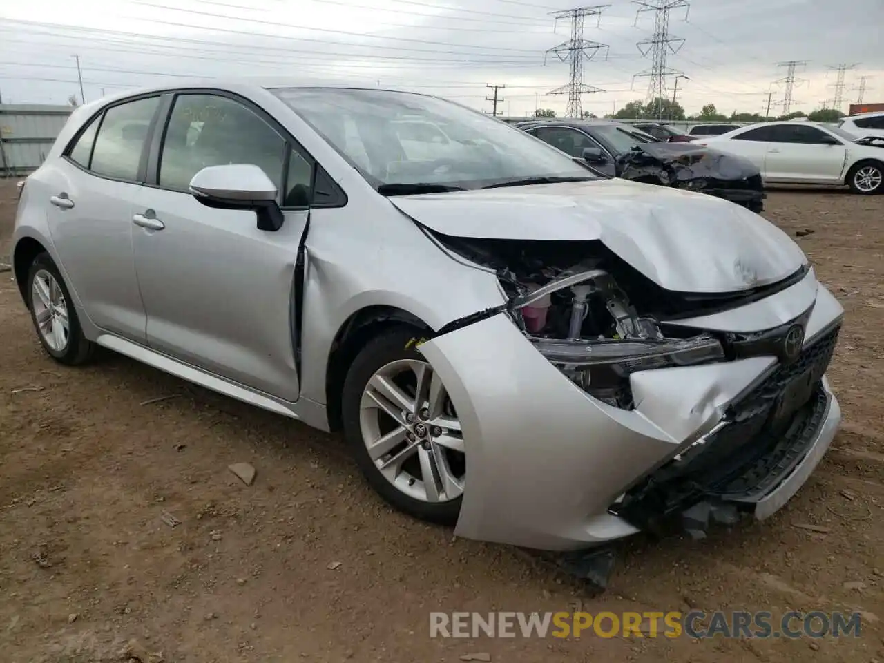 1 Photograph of a damaged car JTND4RBE0L3084919 TOYOTA COROLLA 2020