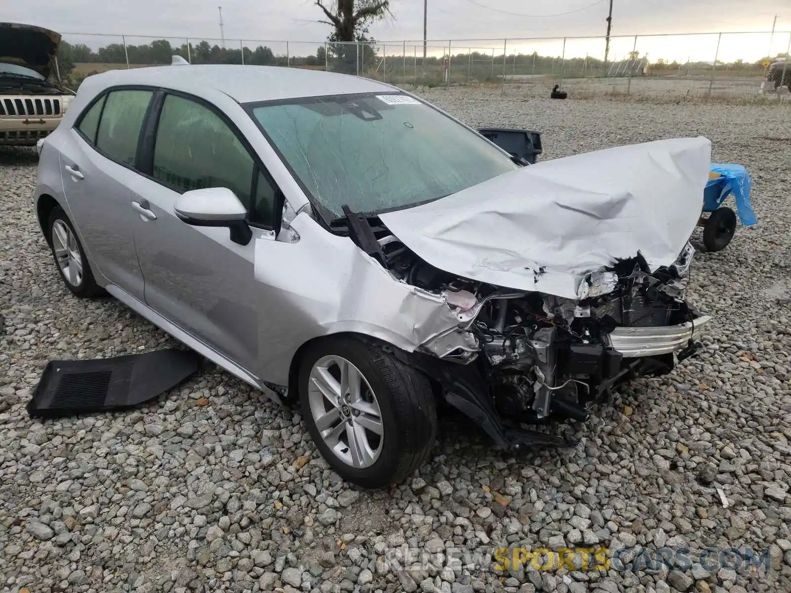 1 Photograph of a damaged car JTND4RBE0L3093118 TOYOTA COROLLA 2020