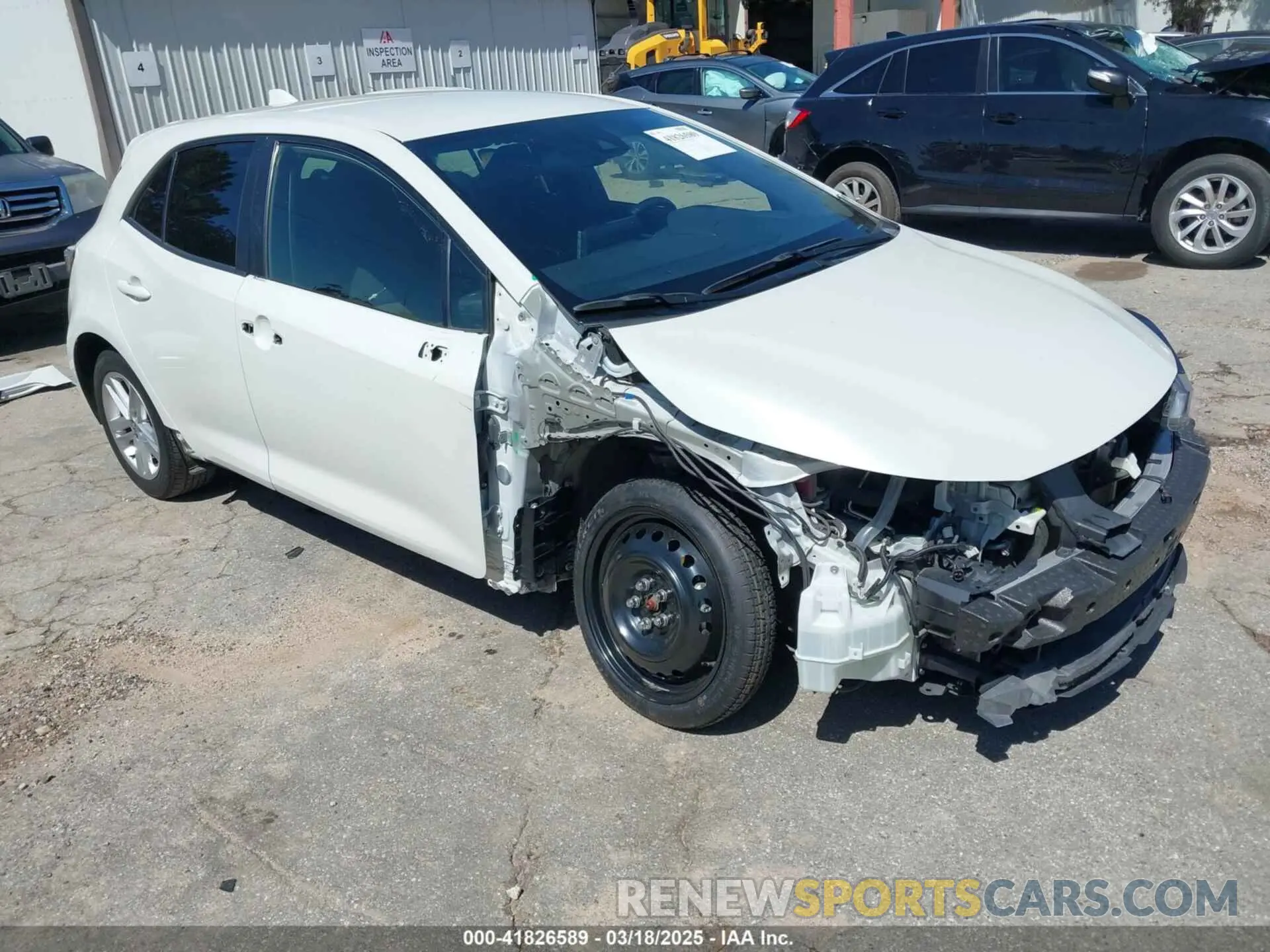 1 Photograph of a damaged car JTND4RBE0L3094432 TOYOTA COROLLA 2020