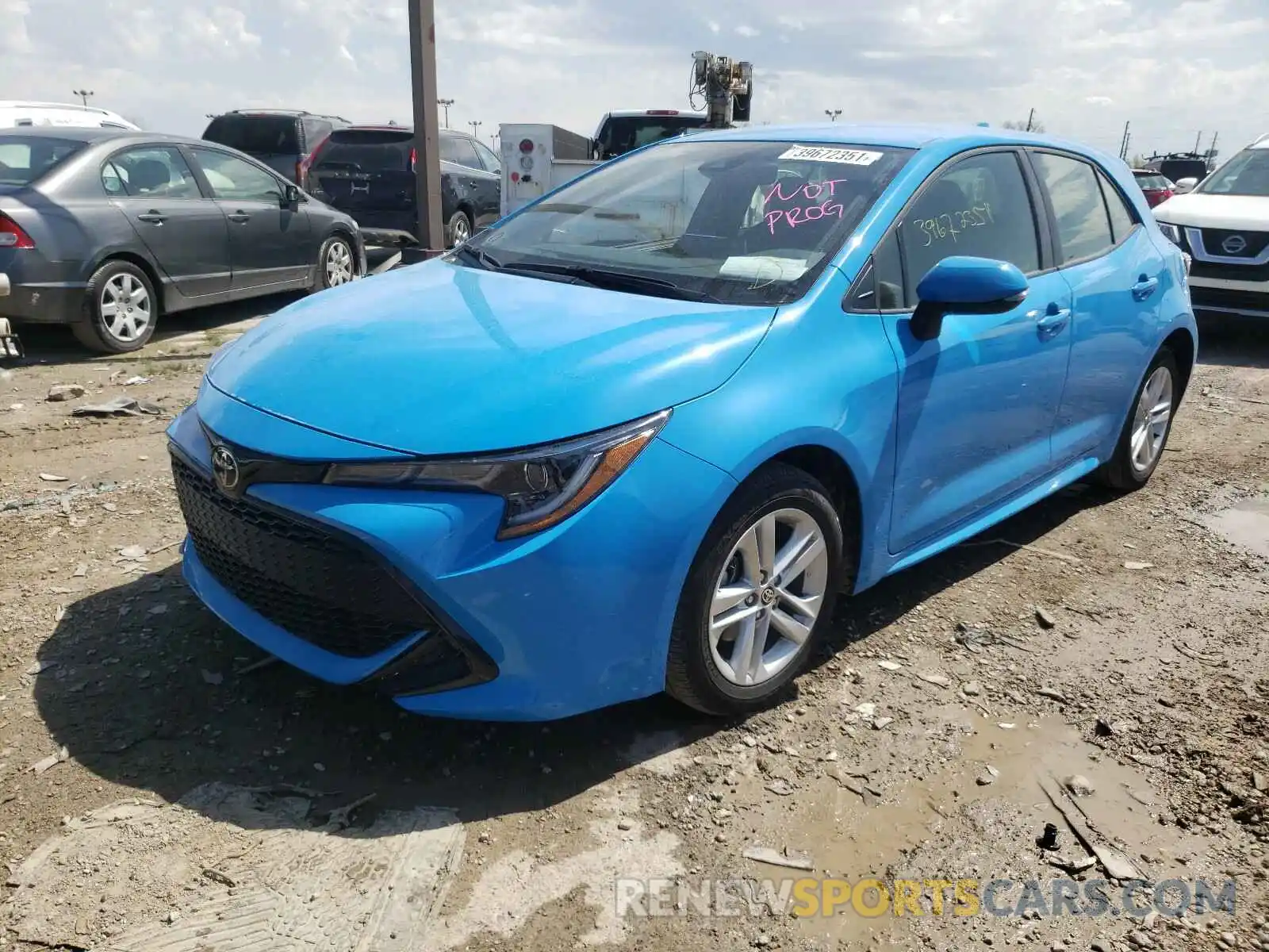 2 Photograph of a damaged car JTND4RBE2L3082217 TOYOTA COROLLA 2020