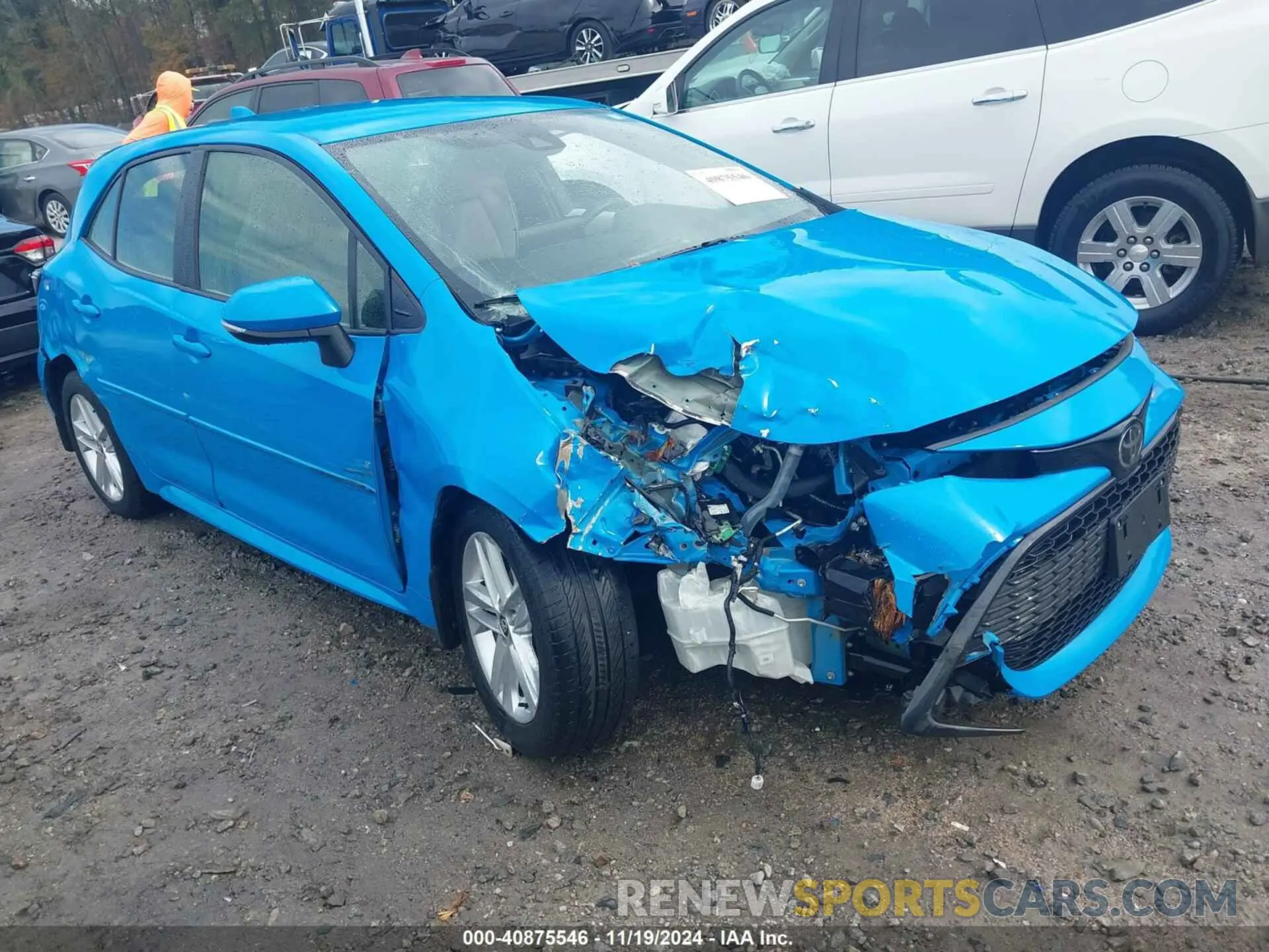 1 Photograph of a damaged car JTND4RBE2L3096179 TOYOTA COROLLA 2020