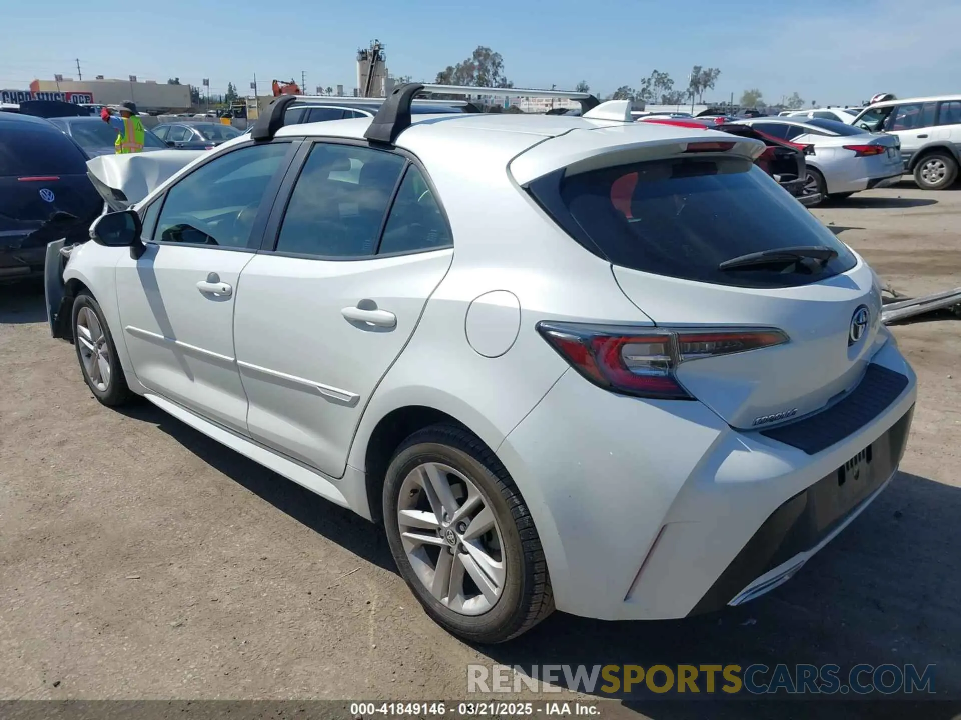 3 Photograph of a damaged car JTND4RBE2L3100649 TOYOTA COROLLA 2020