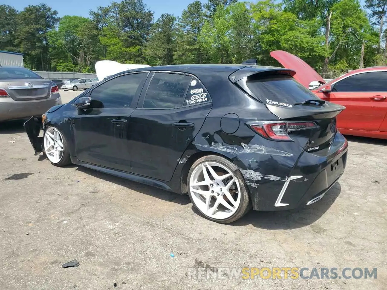 2 Photograph of a damaged car JTND4RBE6L3103862 TOYOTA COROLLA 2020