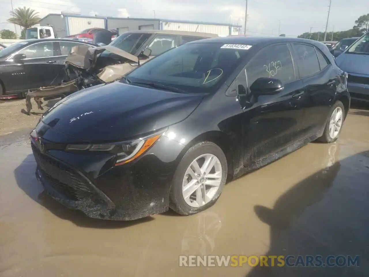 2 Photograph of a damaged car JTND4RBE7L3073691 TOYOTA COROLLA 2020