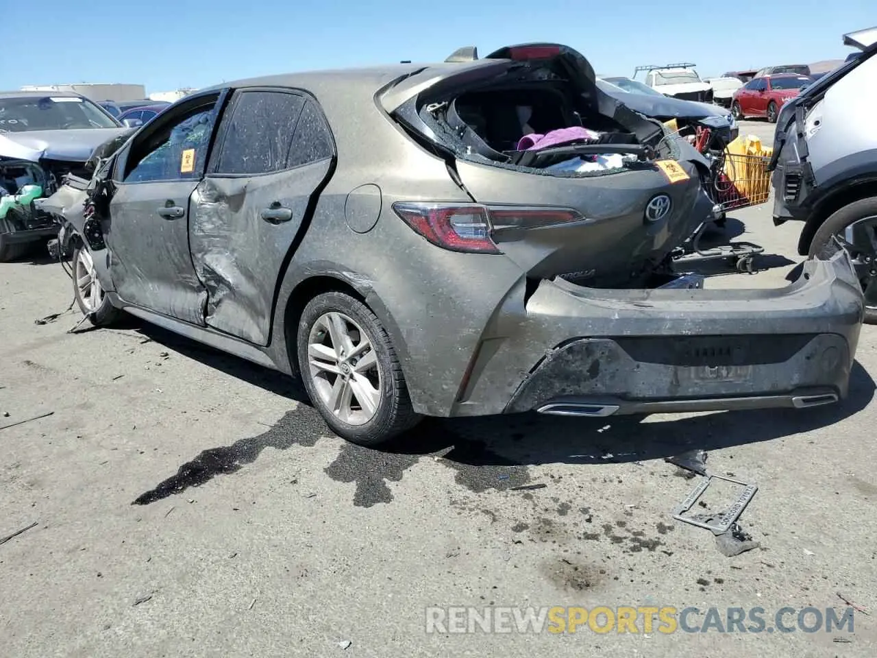 2 Photograph of a damaged car JTND4RBE7L3094881 TOYOTA COROLLA 2020