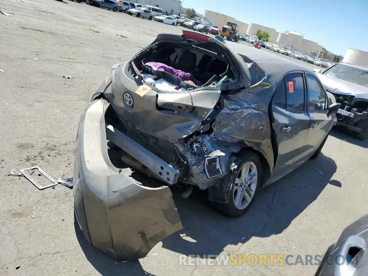 3 Photograph of a damaged car JTND4RBE7L3094881 TOYOTA COROLLA 2020