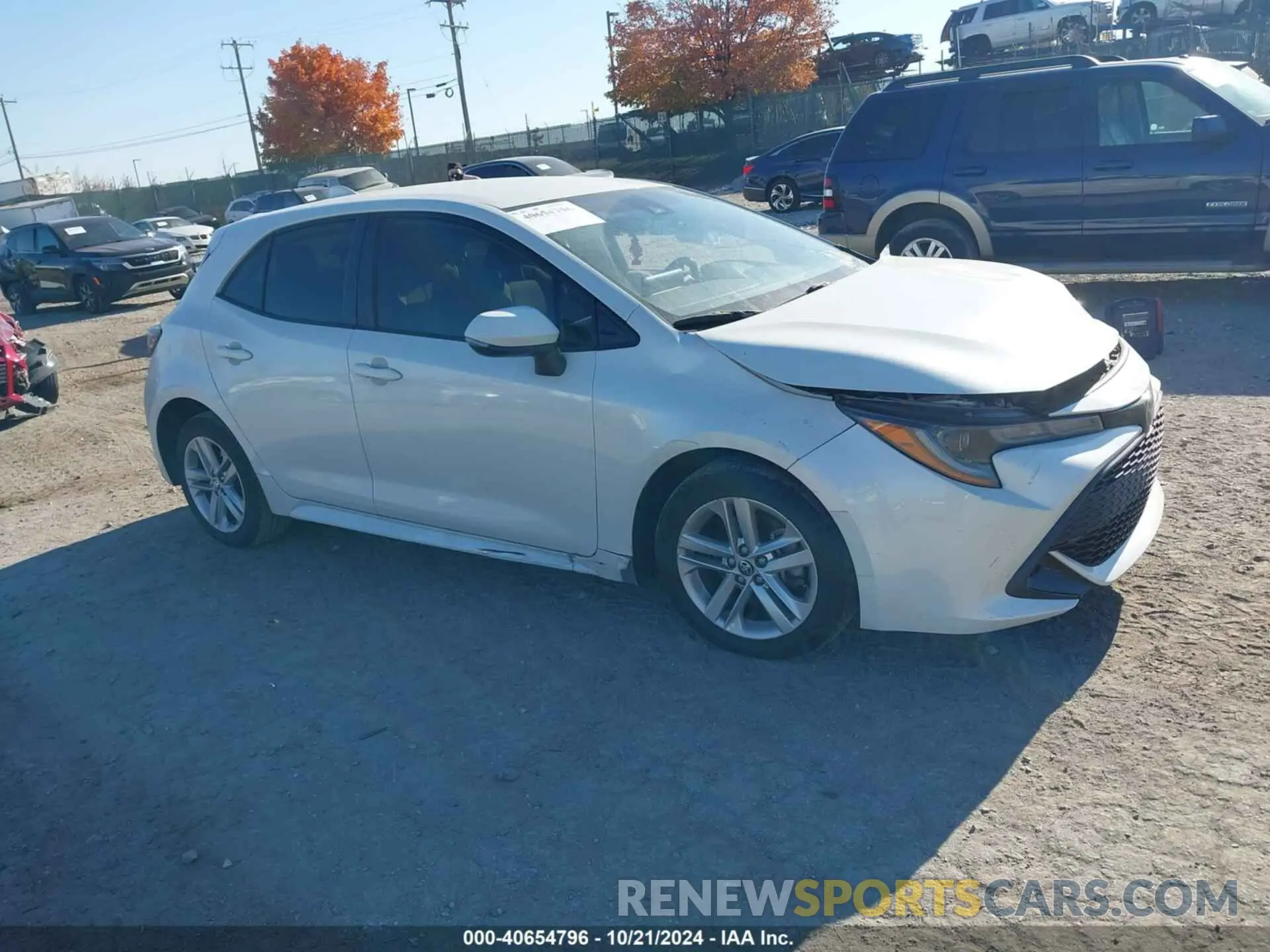 1 Photograph of a damaged car JTND4RBE7L3095593 TOYOTA COROLLA 2020