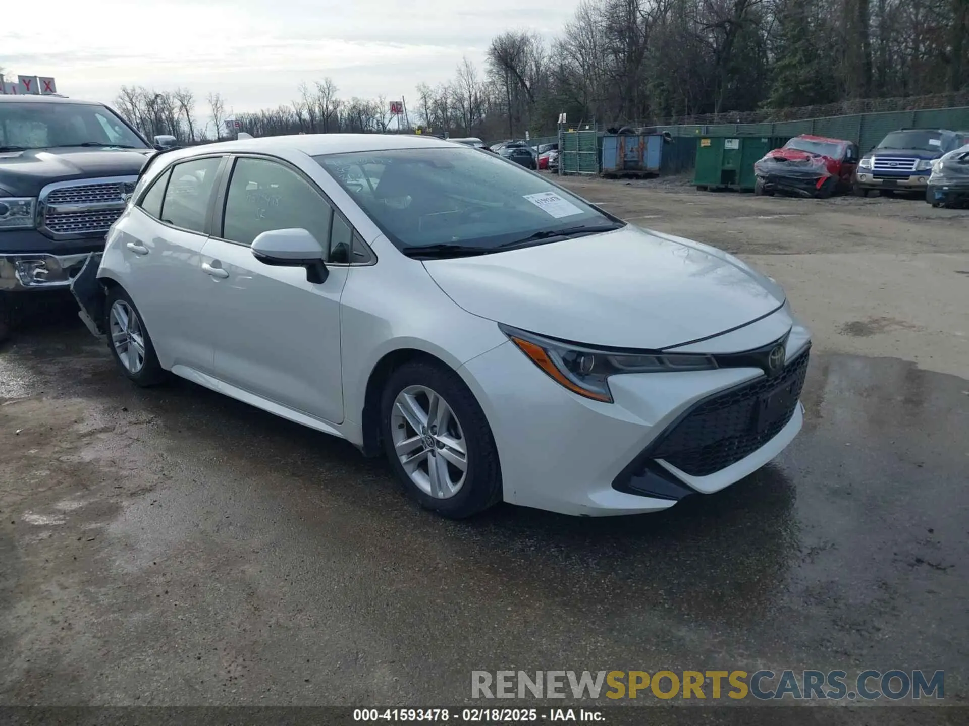 1 Photograph of a damaged car JTND4RBE8L3084067 TOYOTA COROLLA 2020