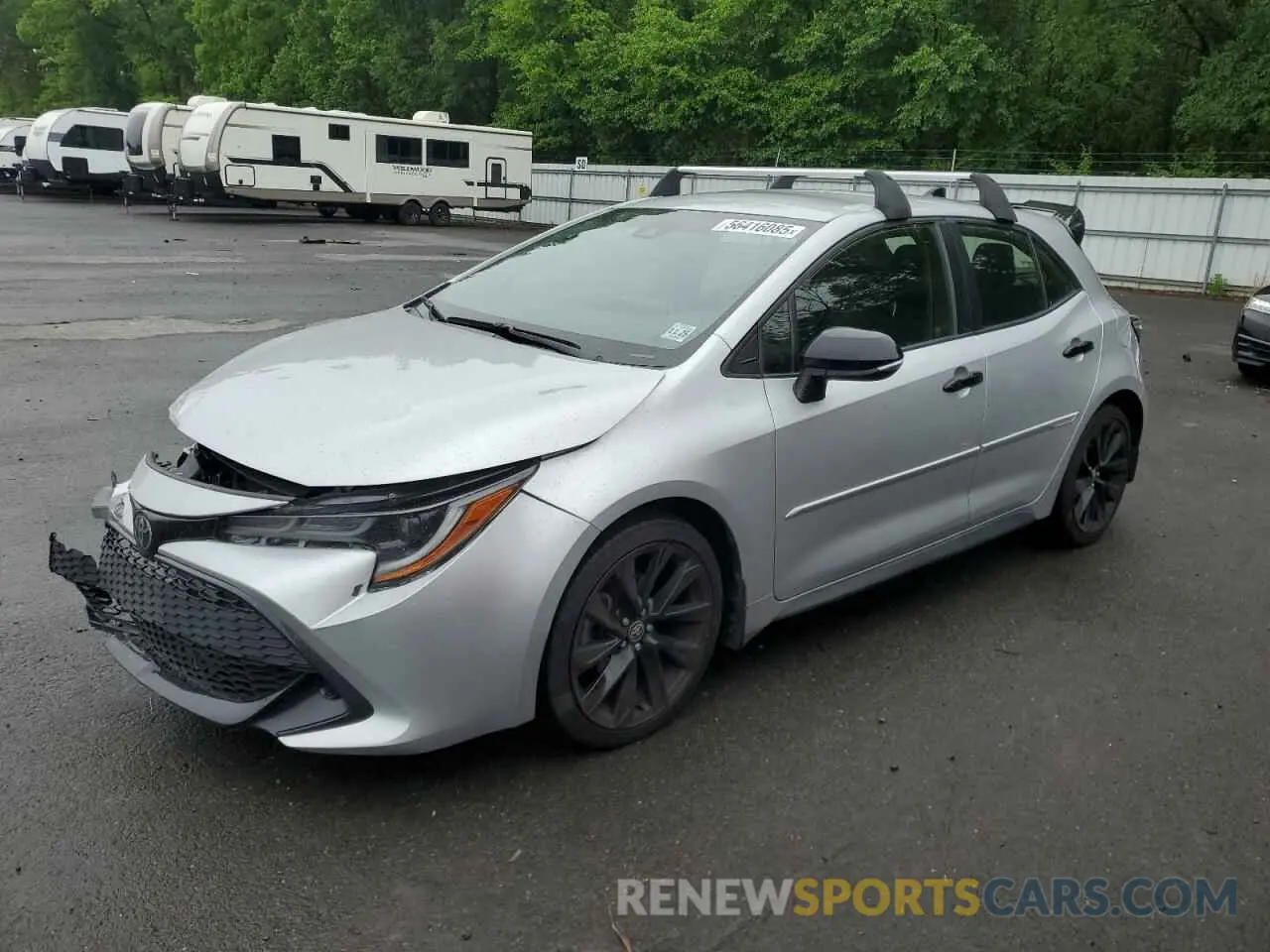 1 Photograph of a damaged car JTND4RBE8L3086868 TOYOTA COROLLA 2020