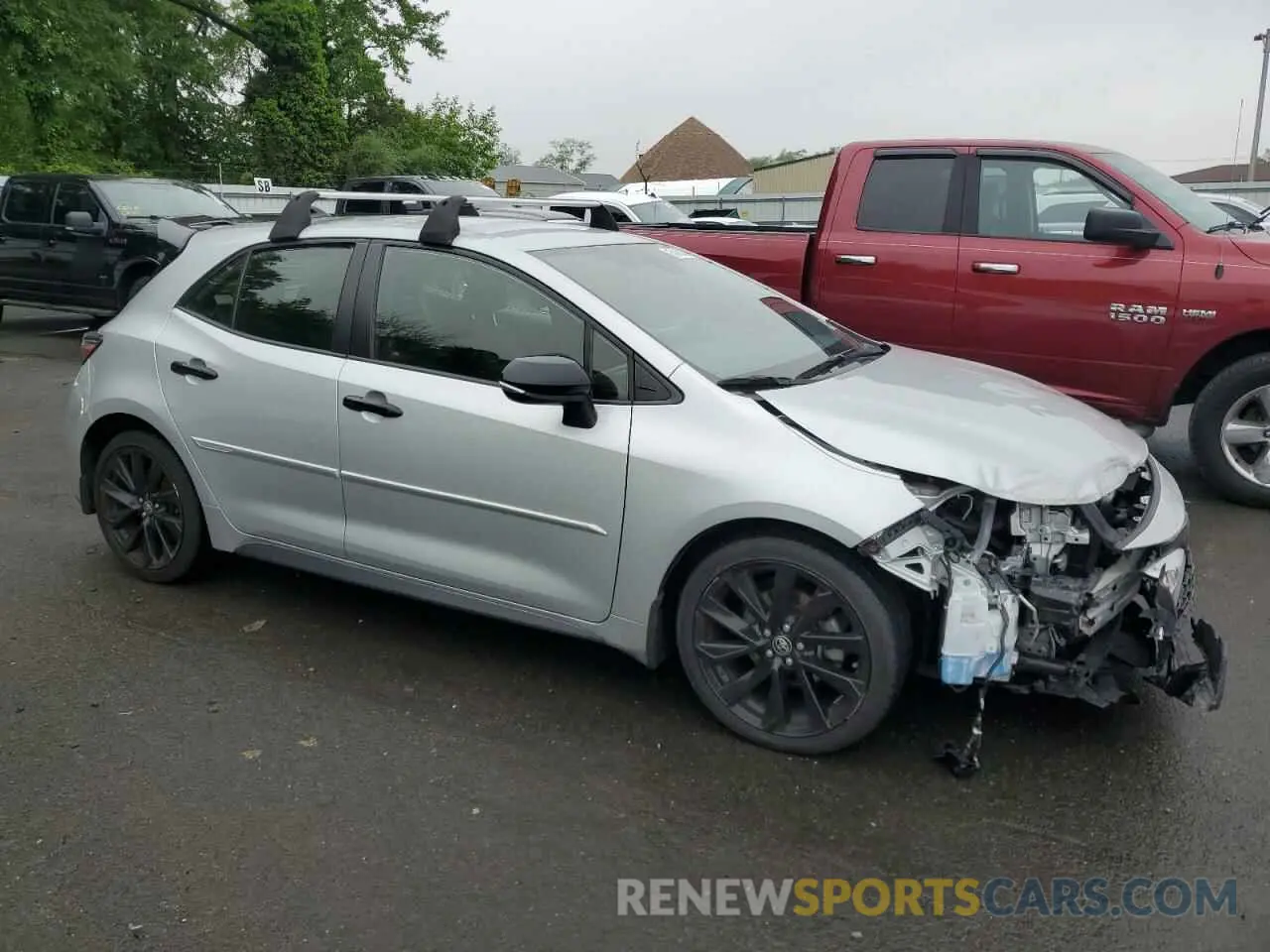 4 Photograph of a damaged car JTND4RBE8L3086868 TOYOTA COROLLA 2020