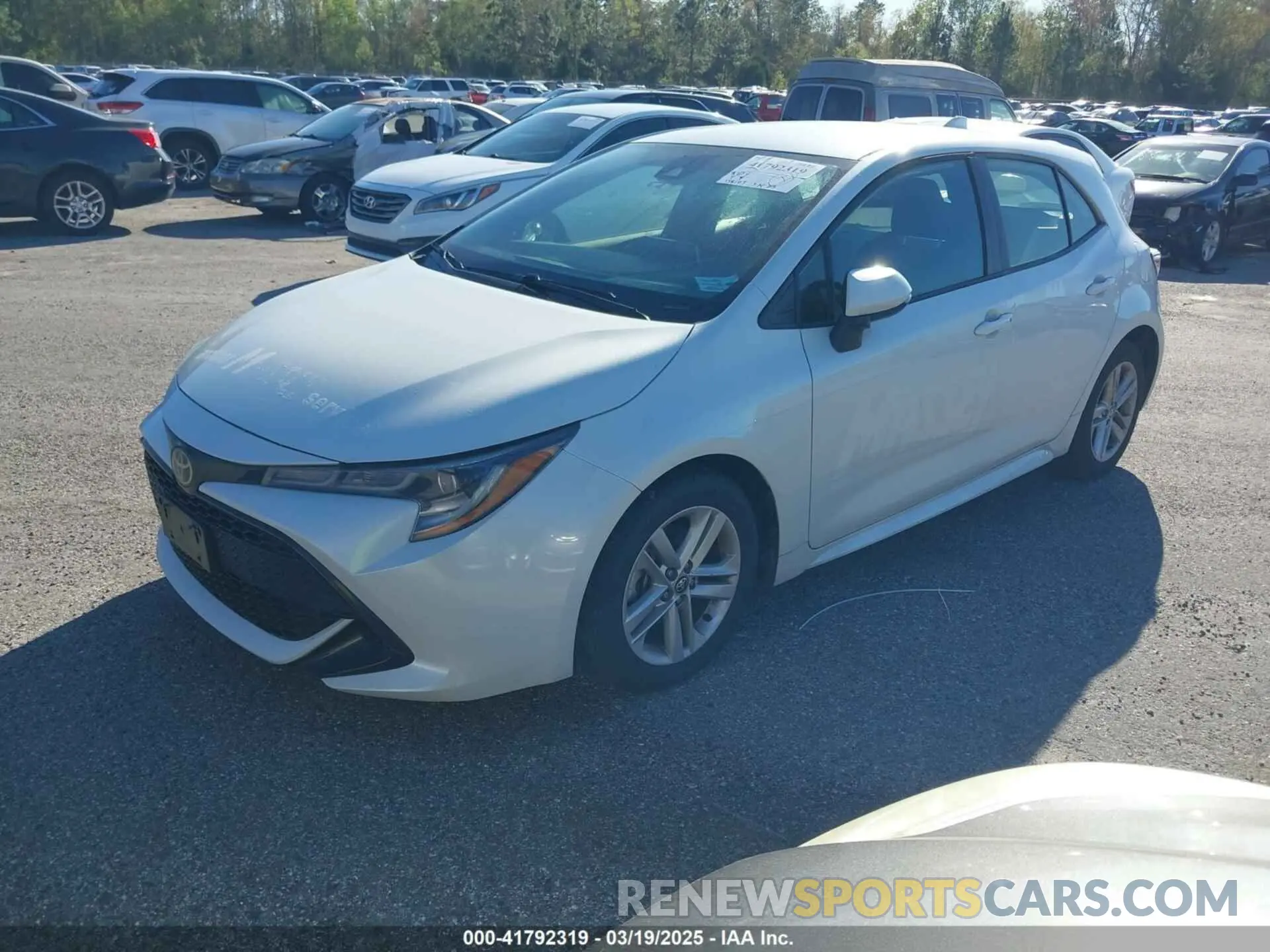 2 Photograph of a damaged car JTND4RBE8L3089351 TOYOTA COROLLA 2020