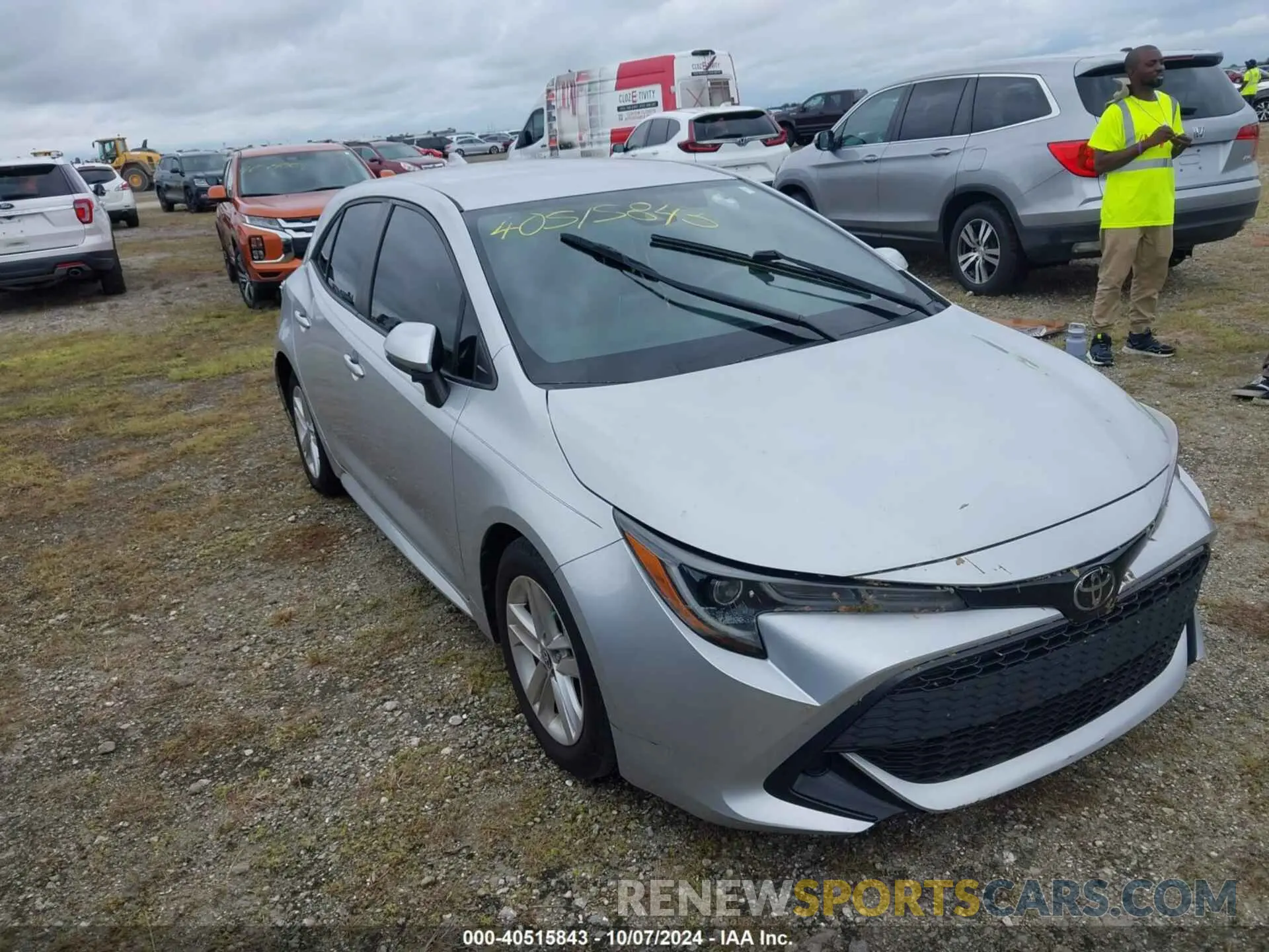 1 Photograph of a damaged car JTND4RBE8L3094792 TOYOTA COROLLA 2020