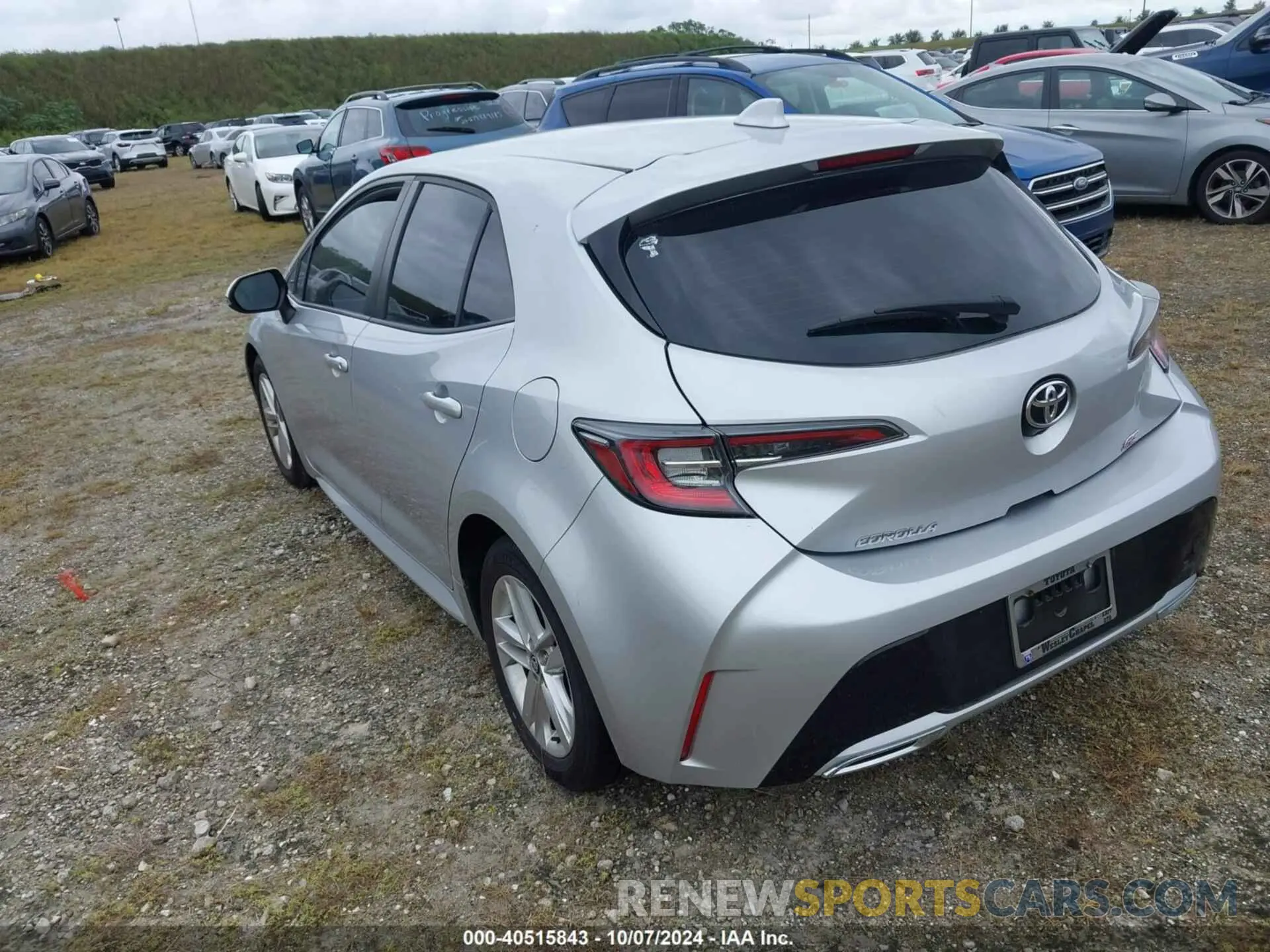 3 Photograph of a damaged car JTND4RBE8L3094792 TOYOTA COROLLA 2020