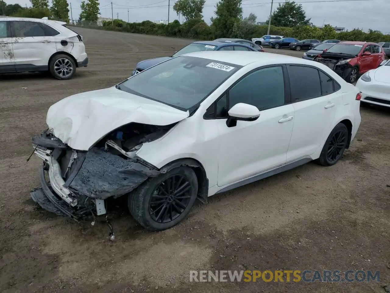 1 Photograph of a damaged car 5YFB4MBE5MP079464 TOYOTA COROLLA 2021