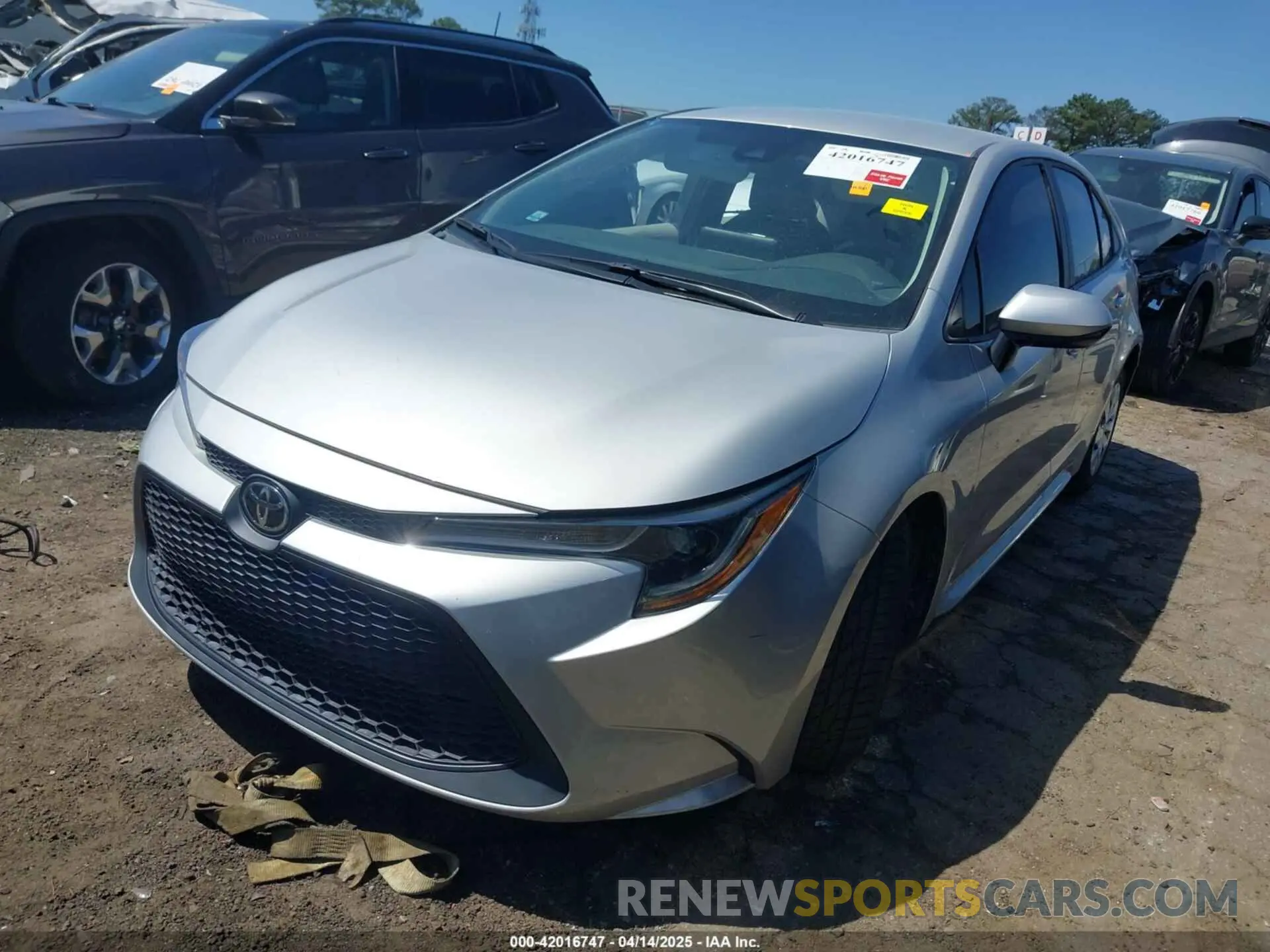 2 Photograph of a damaged car 5YFDPMAE4MP168184 TOYOTA COROLLA 2021