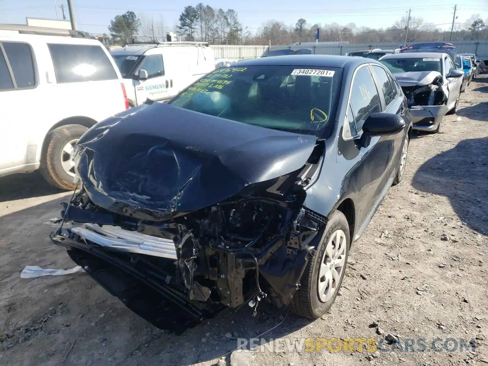 2 Photograph of a damaged car 5YFDPMAE9MP164695 TOYOTA COROLLA 2021